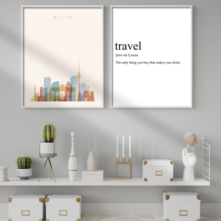 Print poster wall art berlin skyline