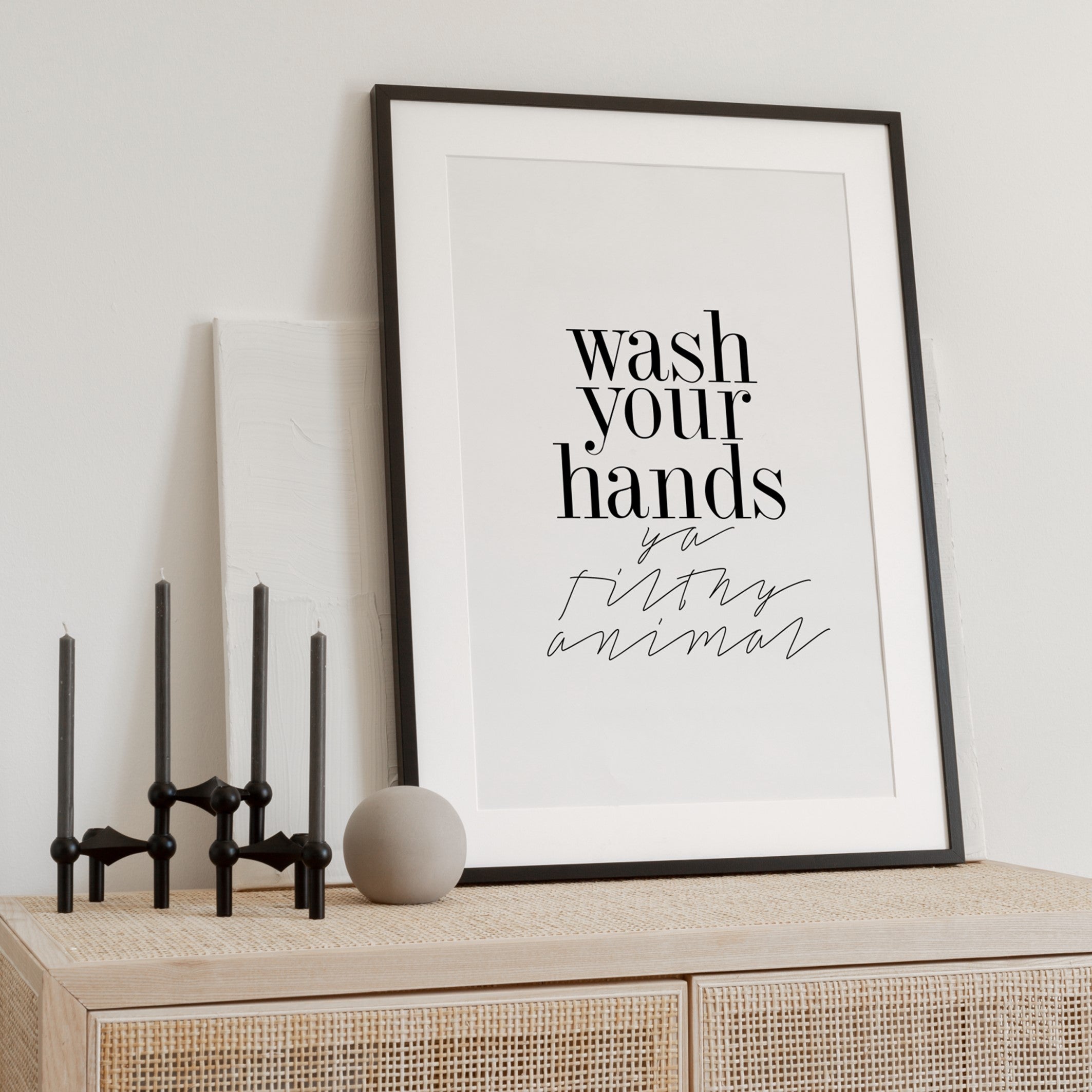 wash your hands poster