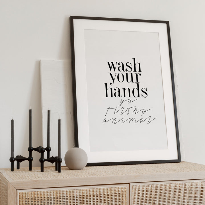 wash your hands poster