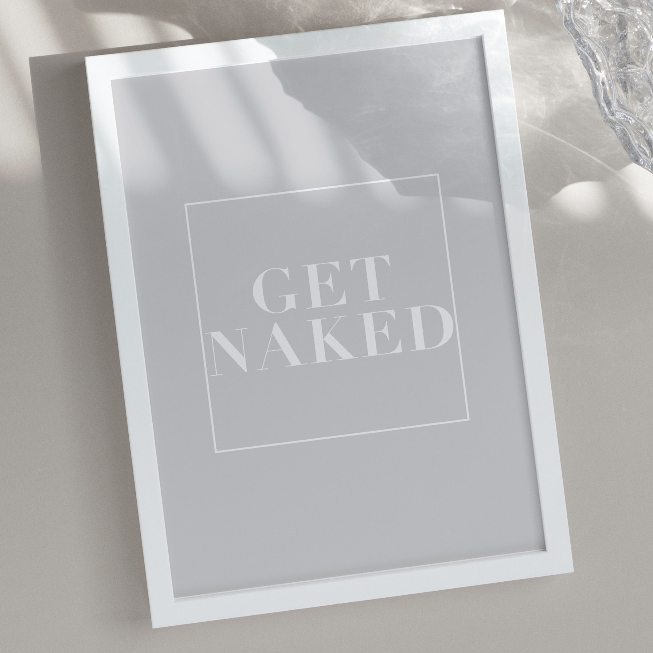 get naked grey wall art