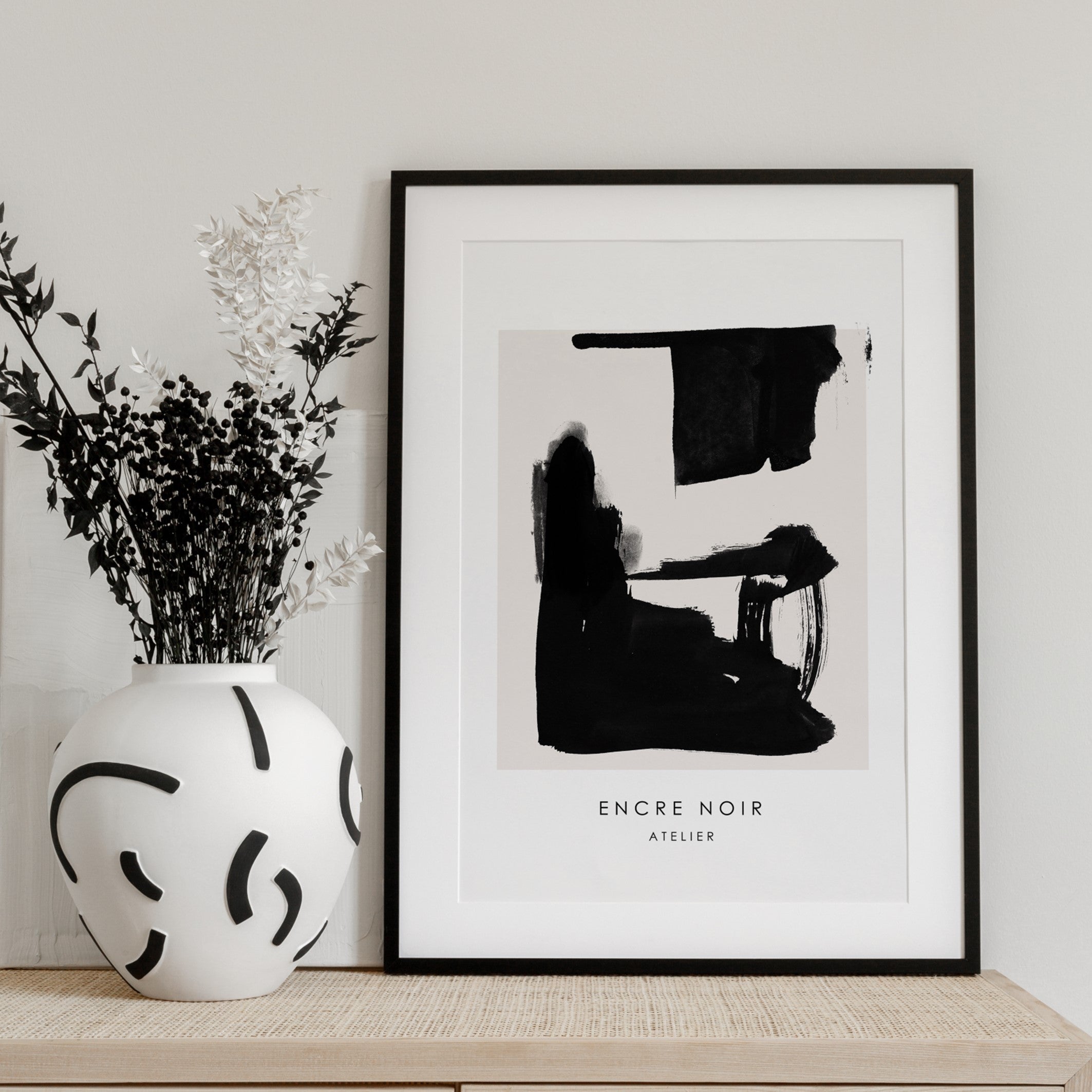 encre noir poster