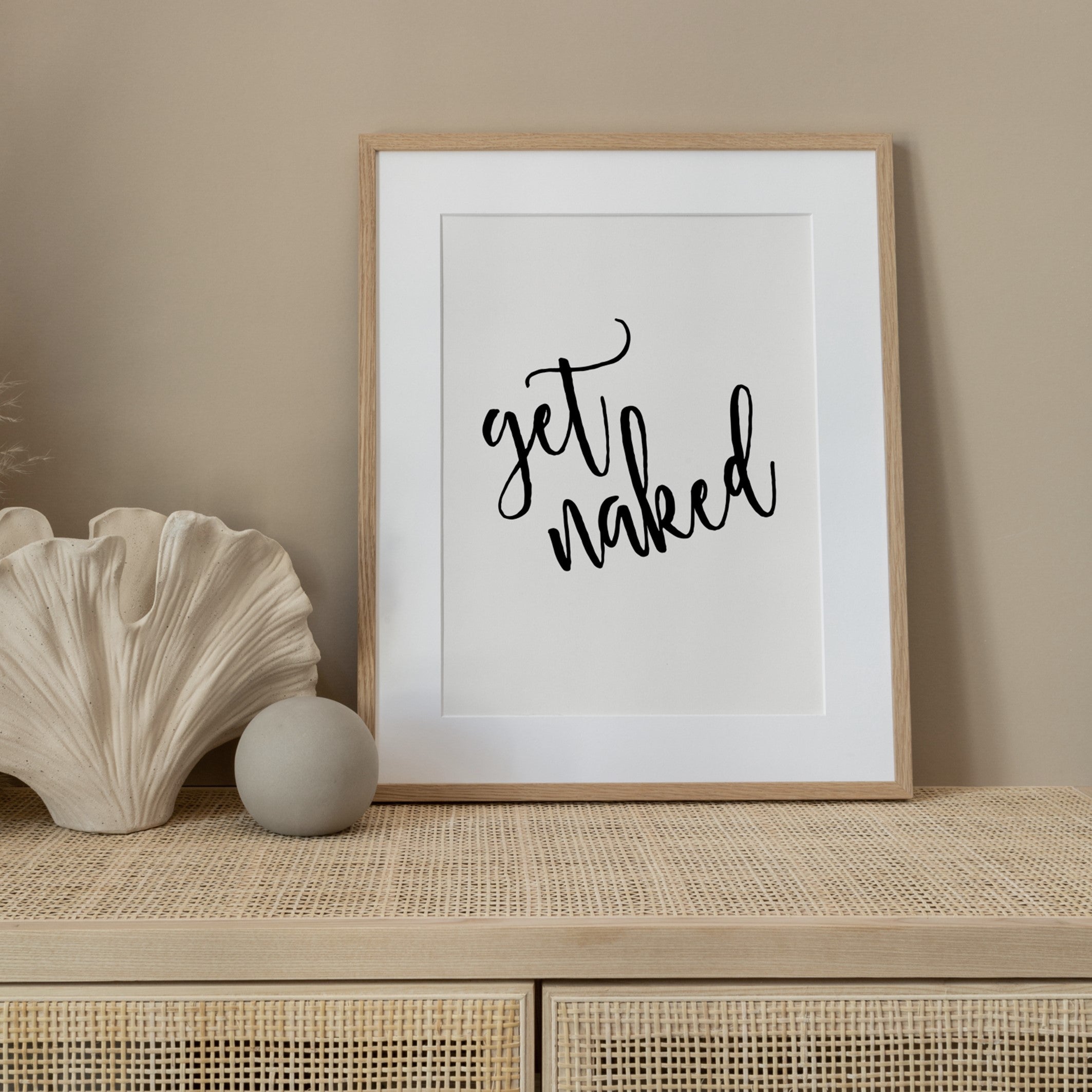 get naked handwriting poster