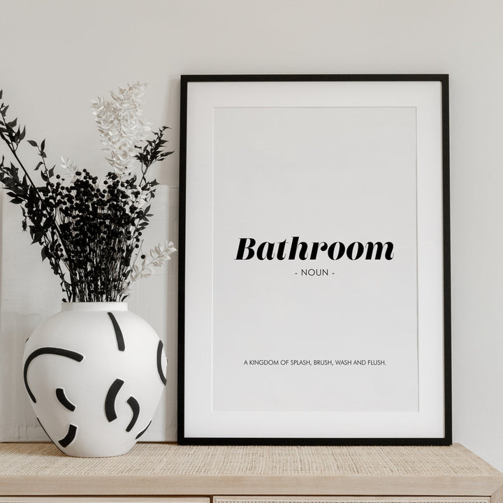 bathroom definition poster