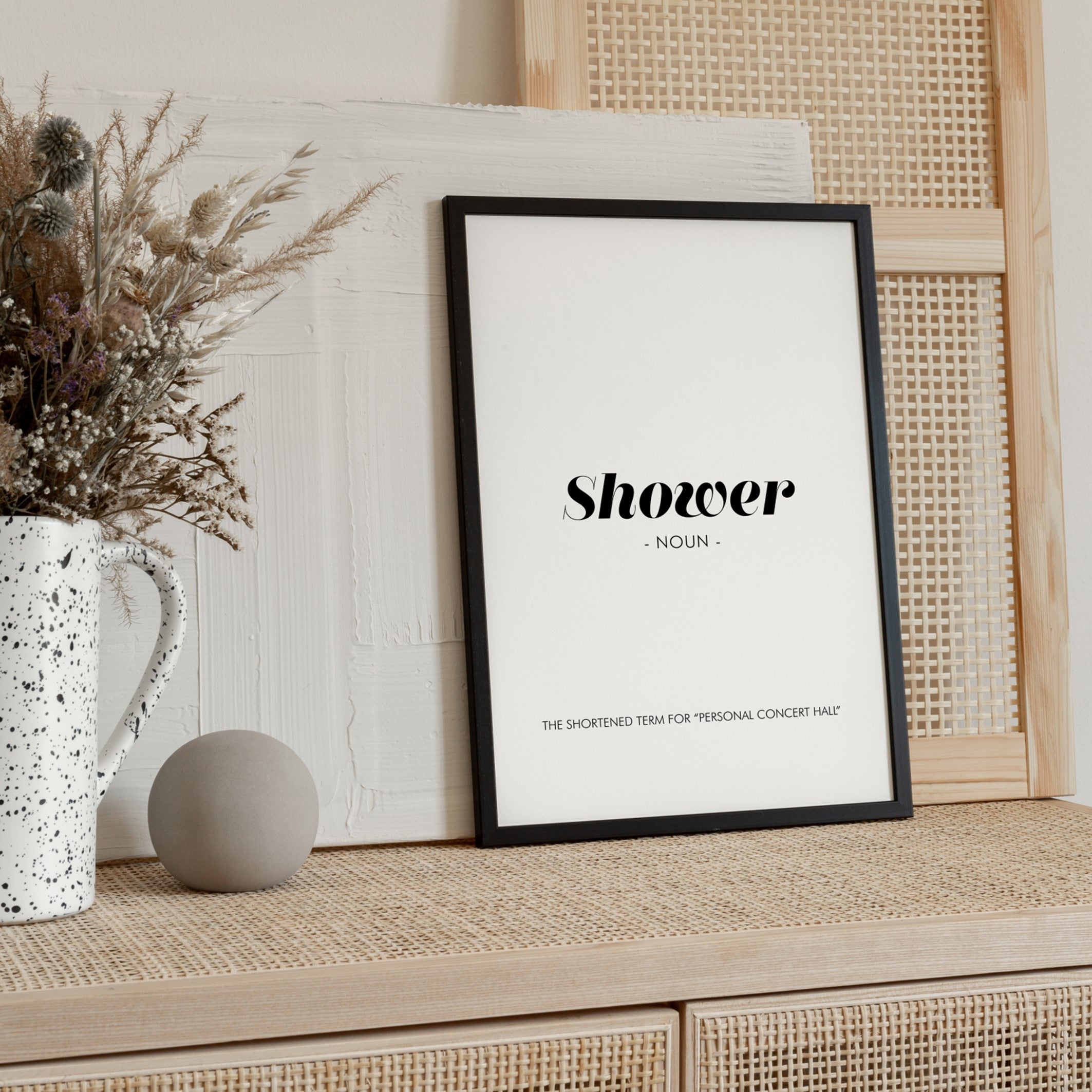 shower poster