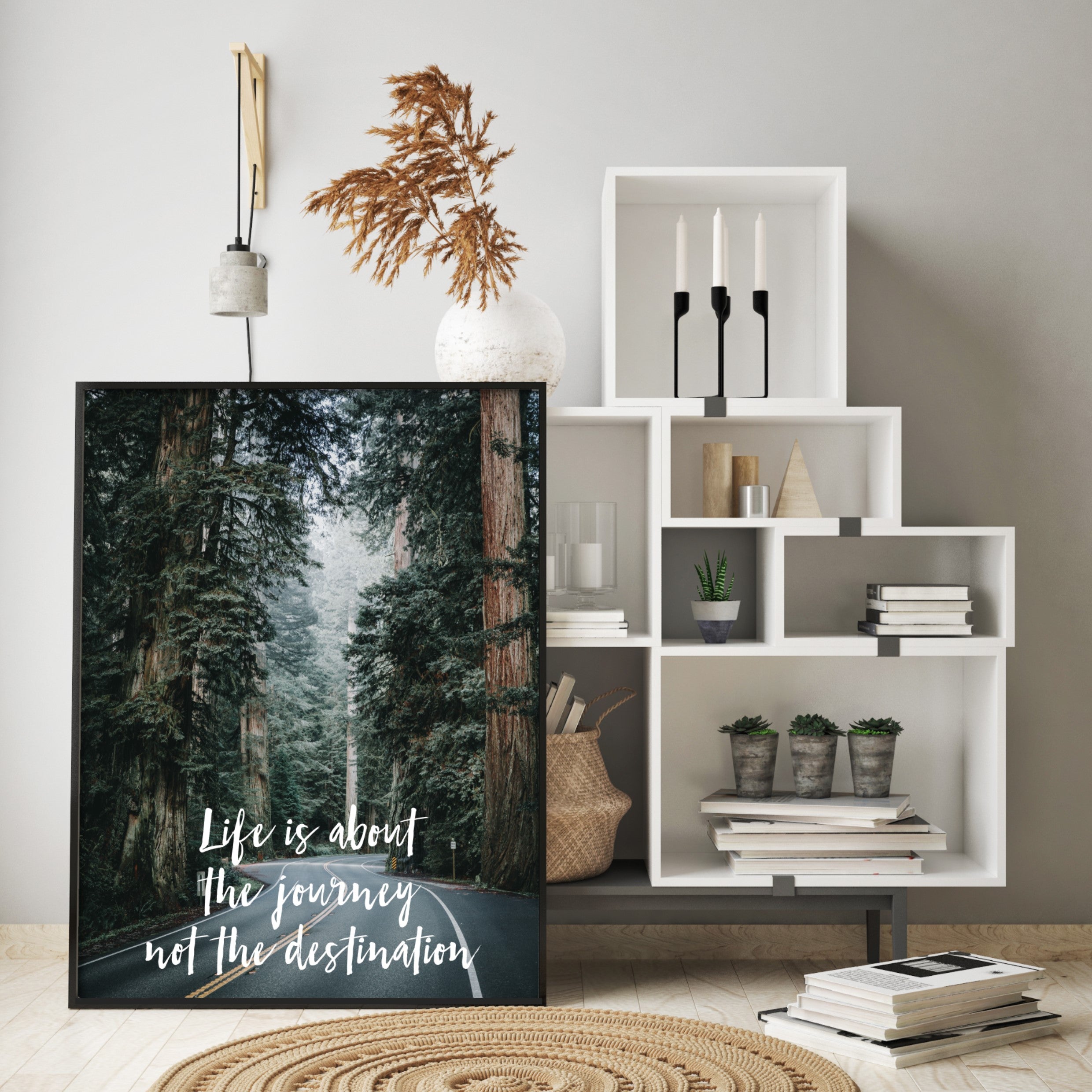 Print poster wall art life is about the journey