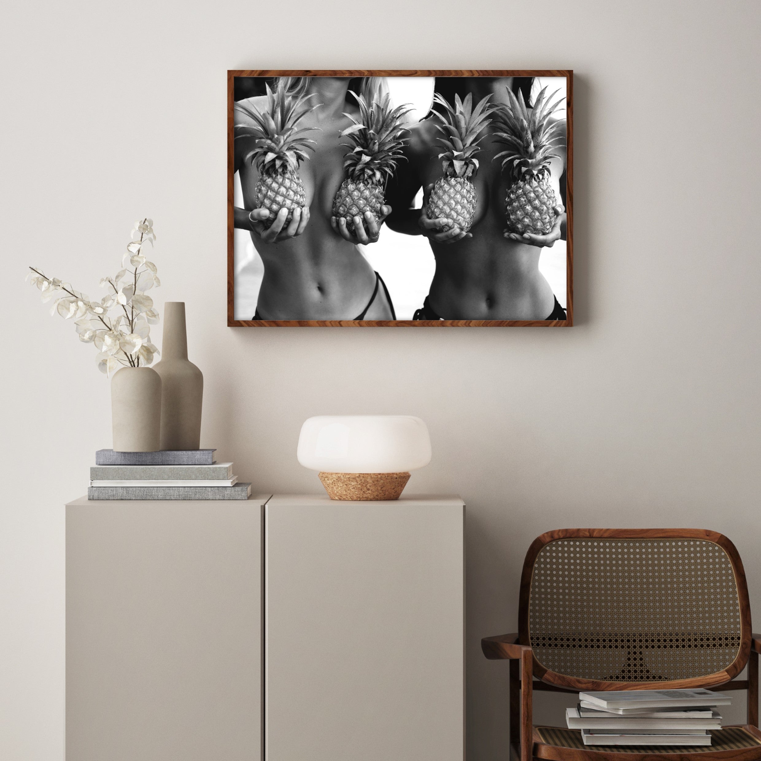 wall art prints poster pineapples