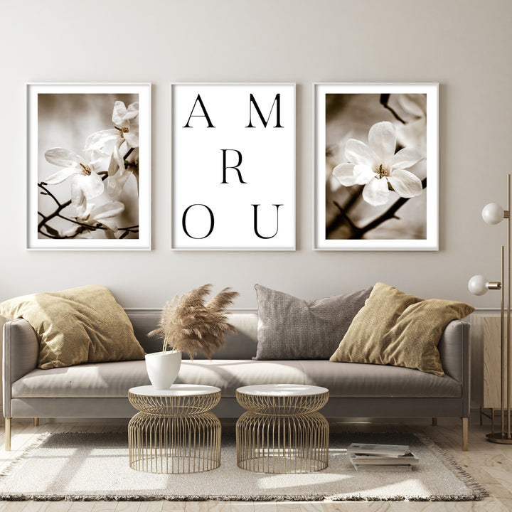 Print poster wall art magnolia no 1