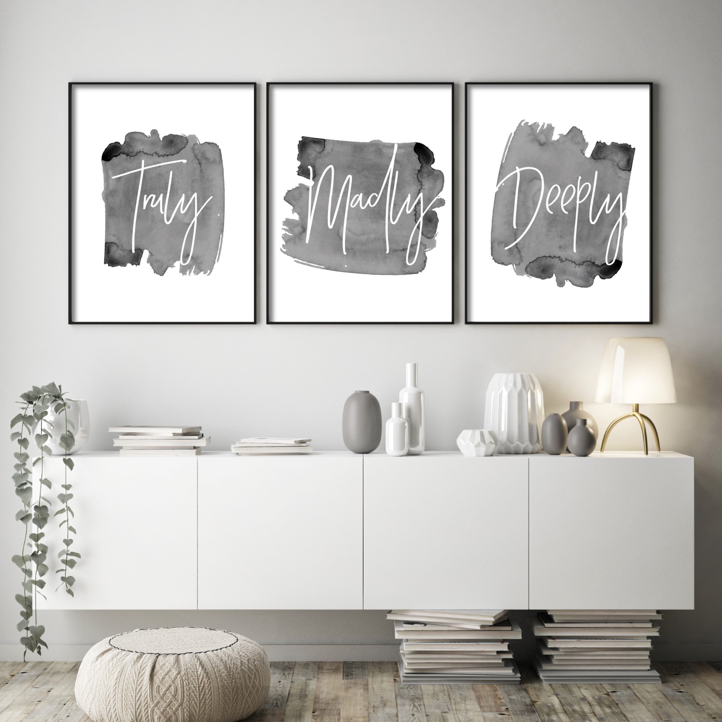 Print poster wall art truly madly deeply