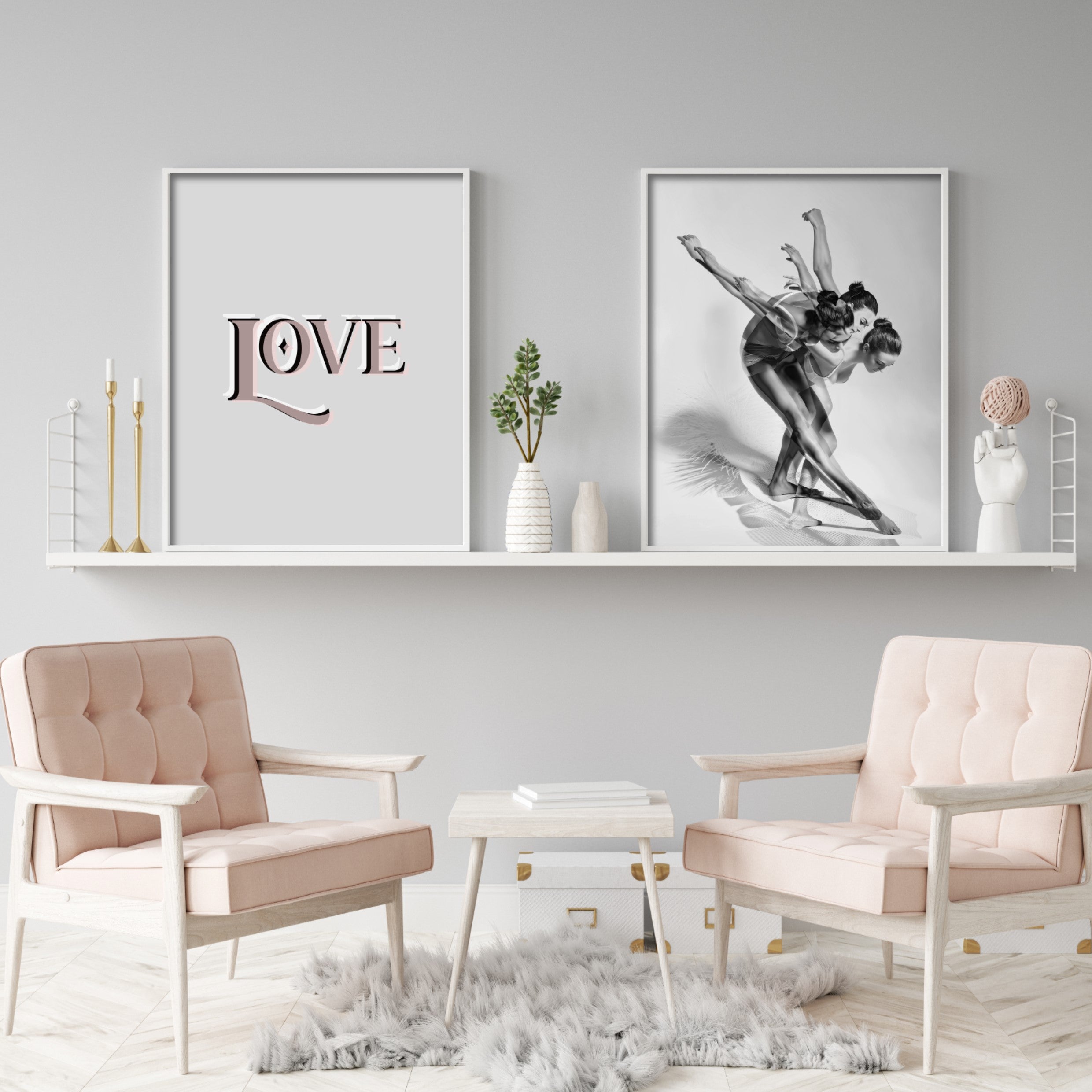 Print poster wall art layered love