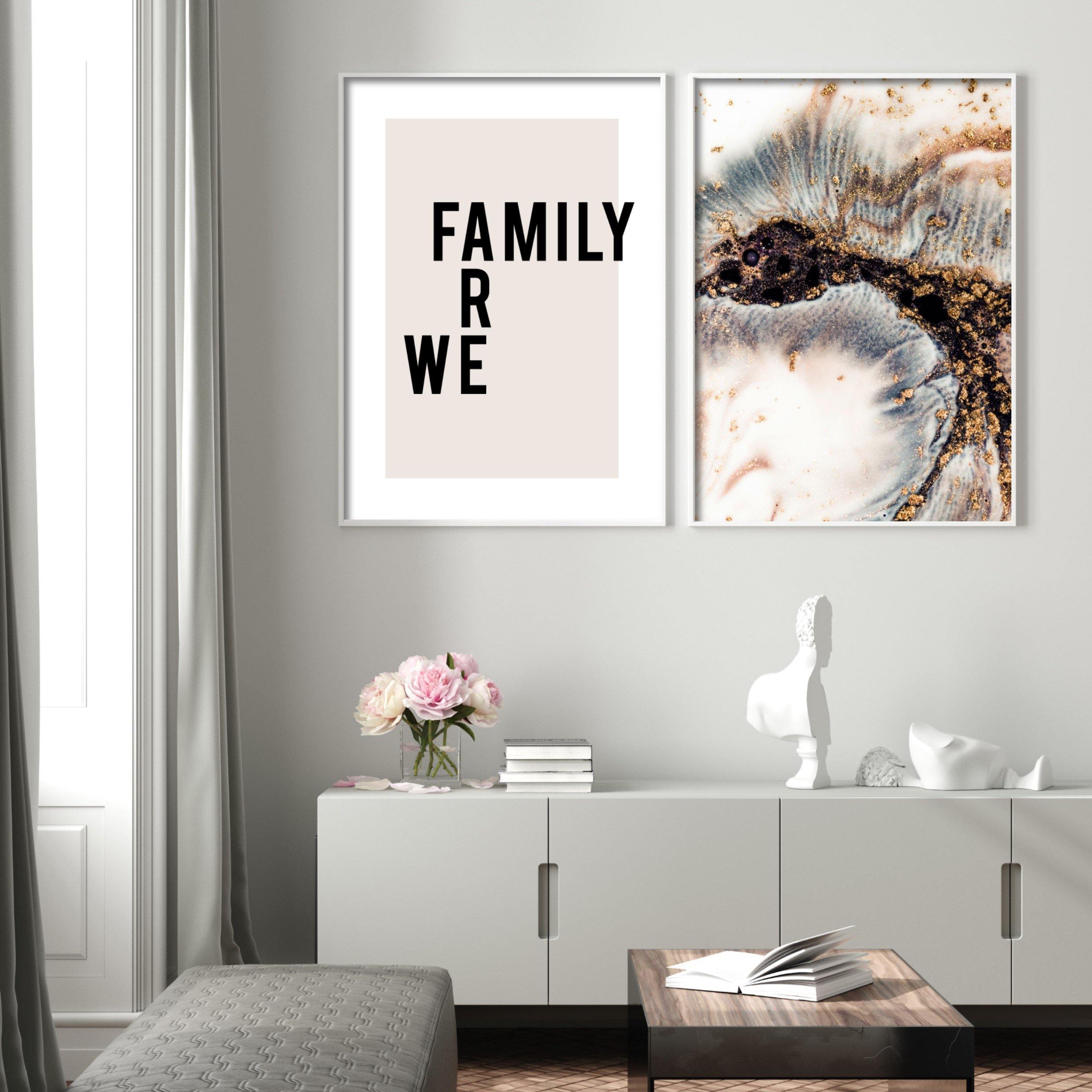 Print poster wall art we are family