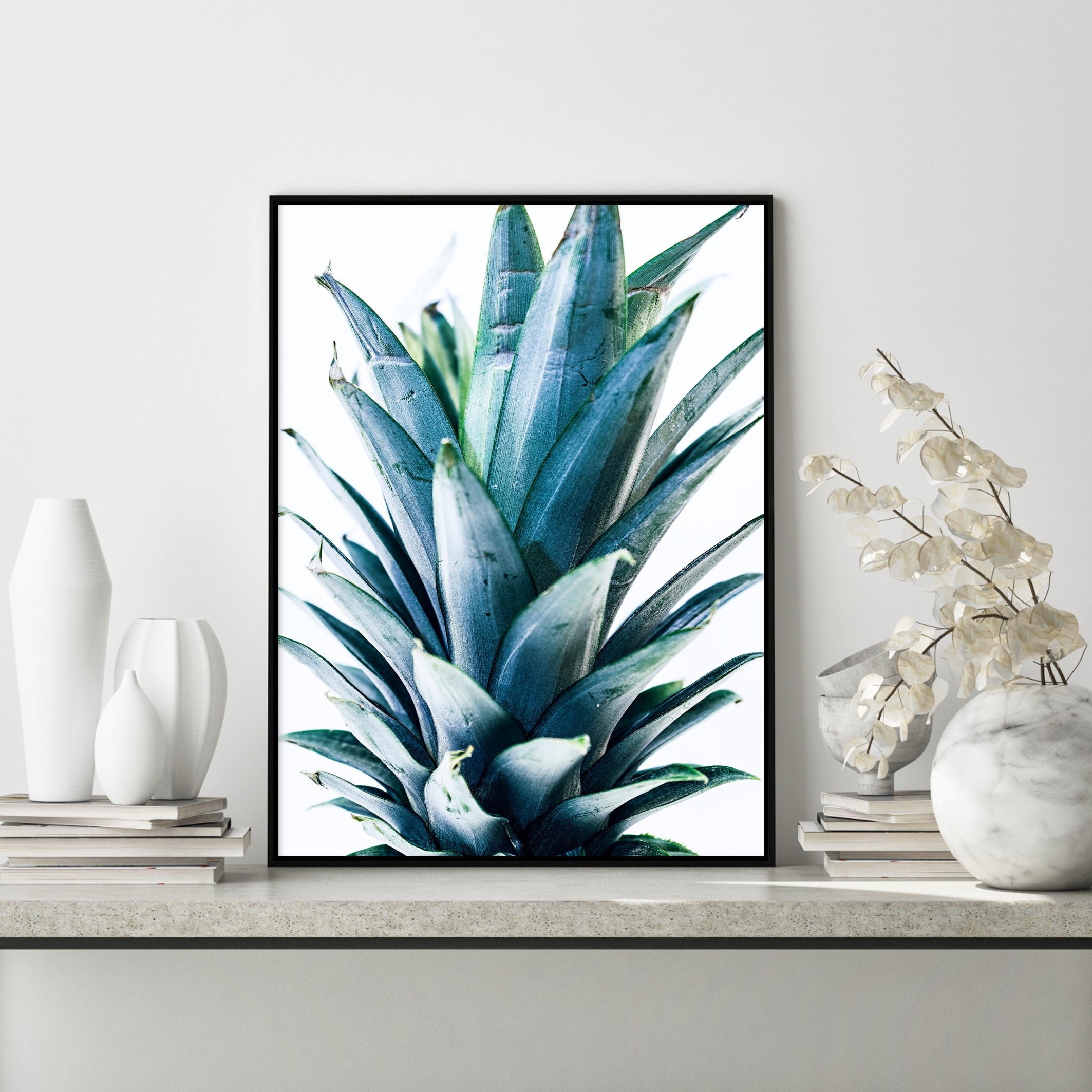 pineapple leaves wall art