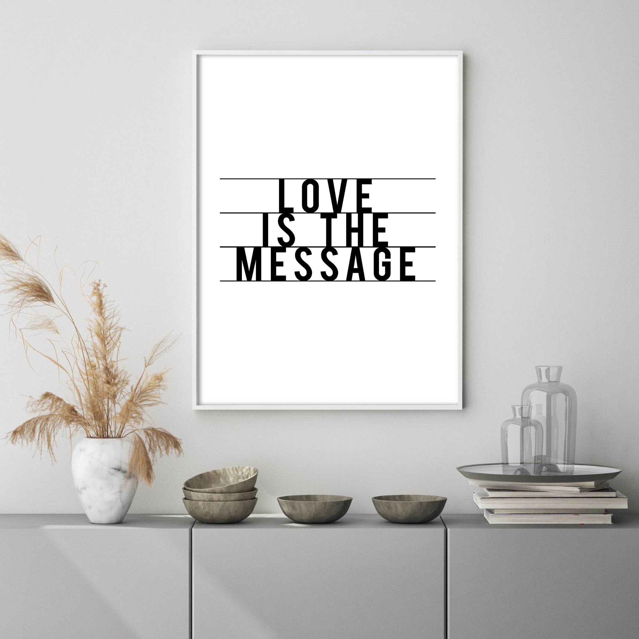 Love is the messsage wall art