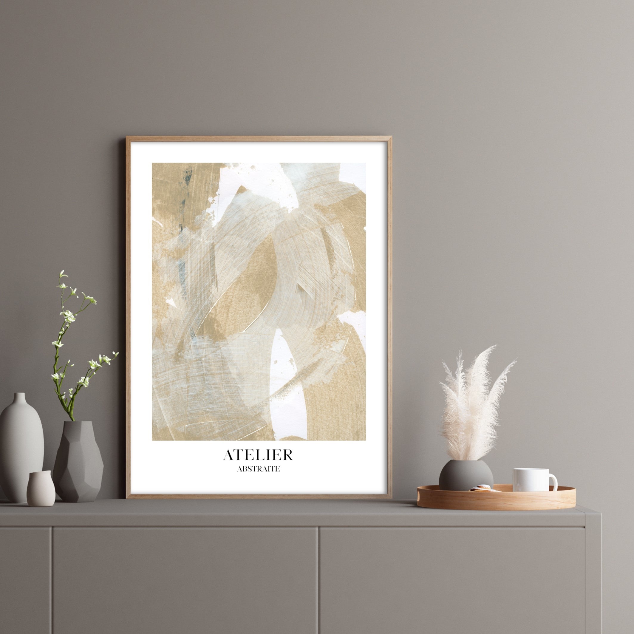 atelier abstraite print poster