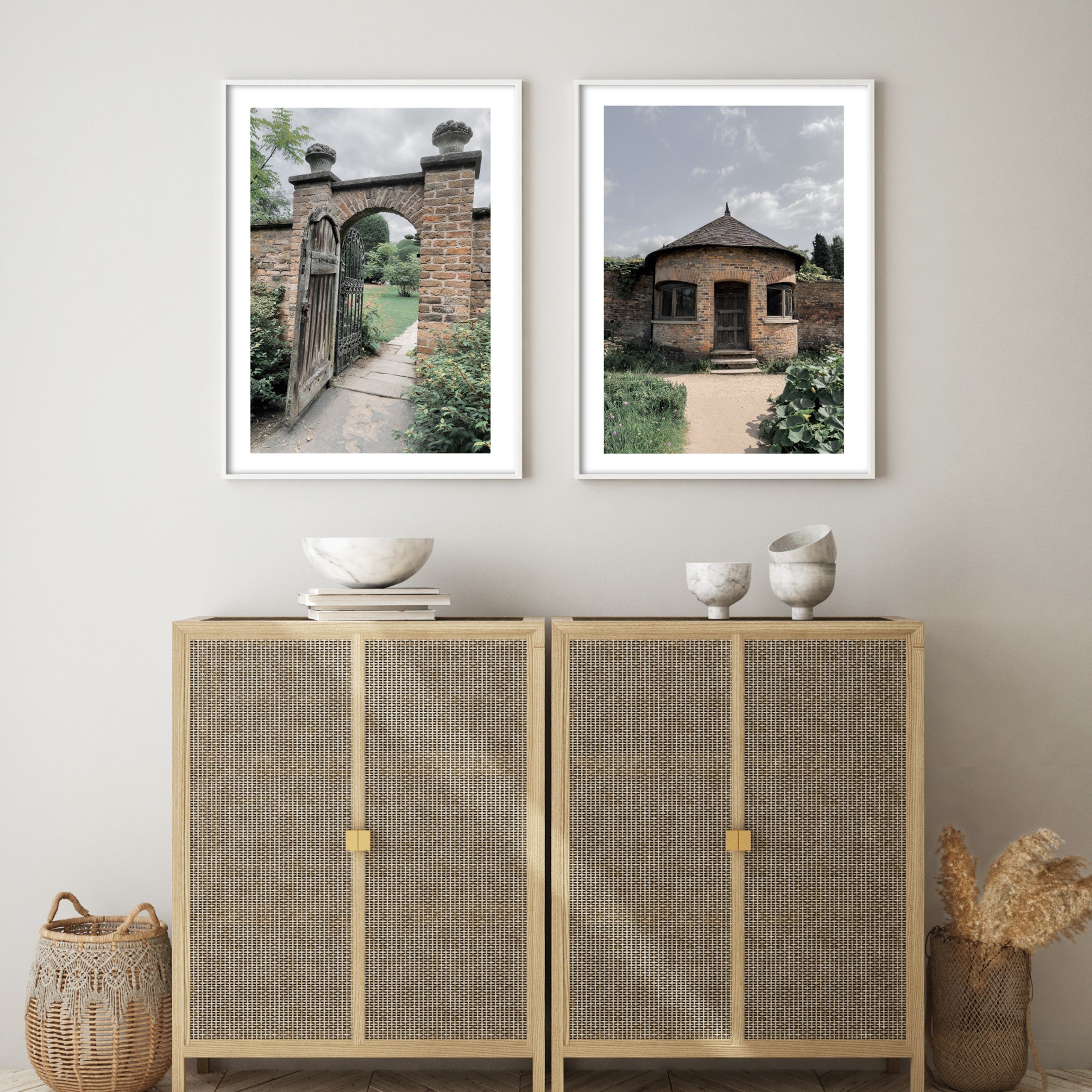 english garden wall poster