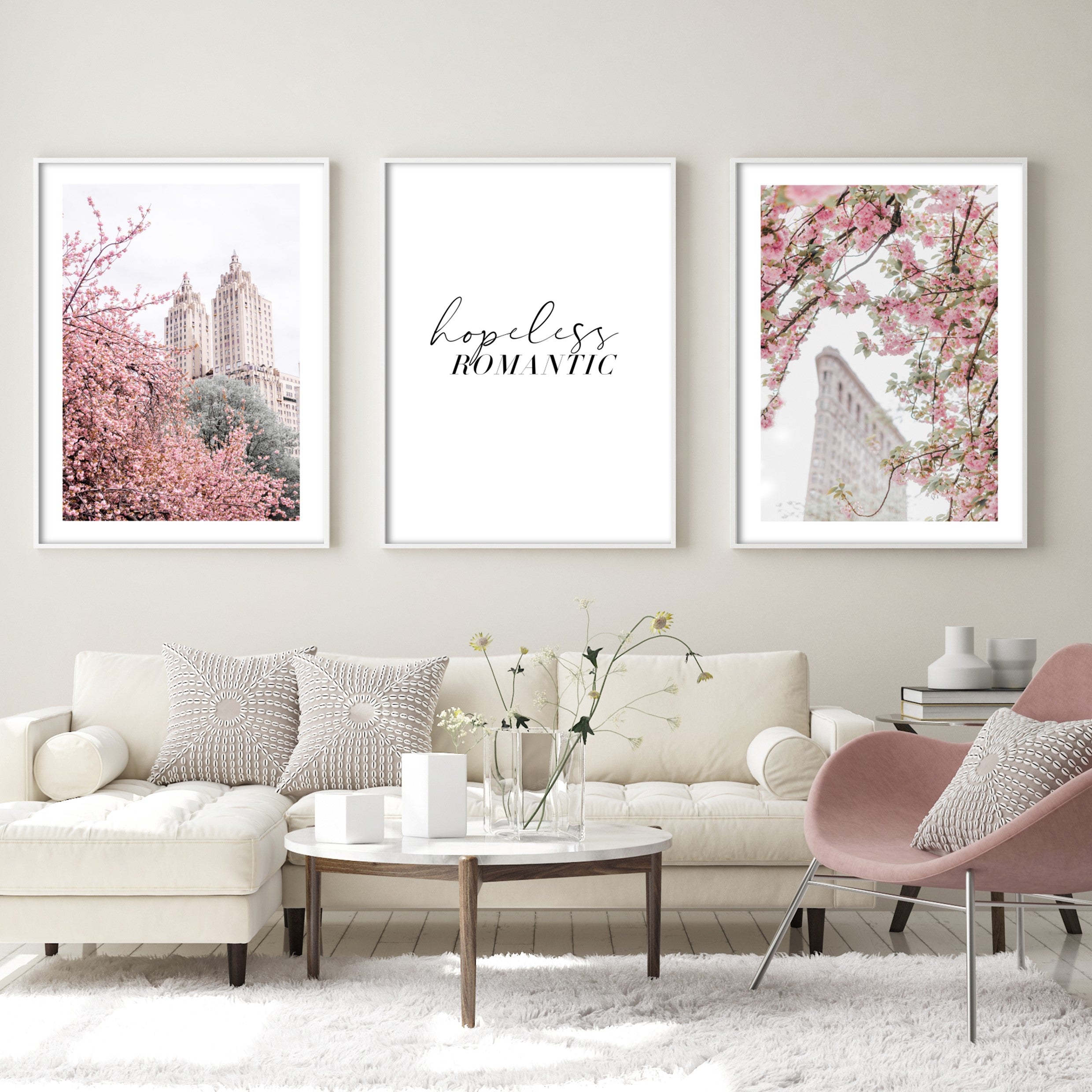 new york blossom print poster