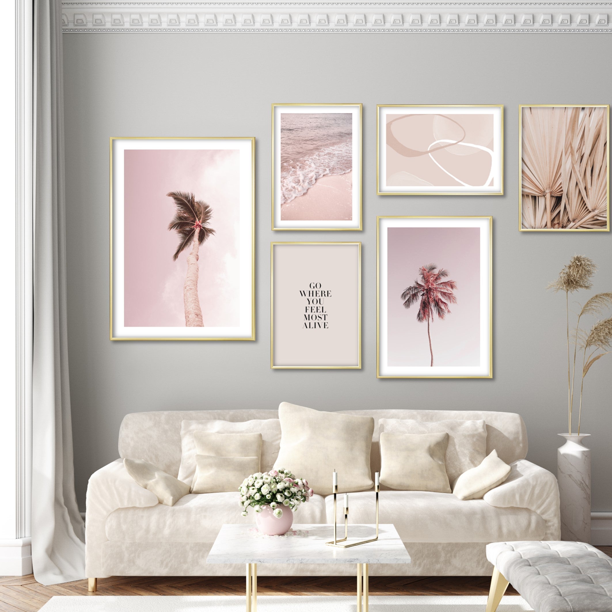 Print poster wall art blush skies no 2