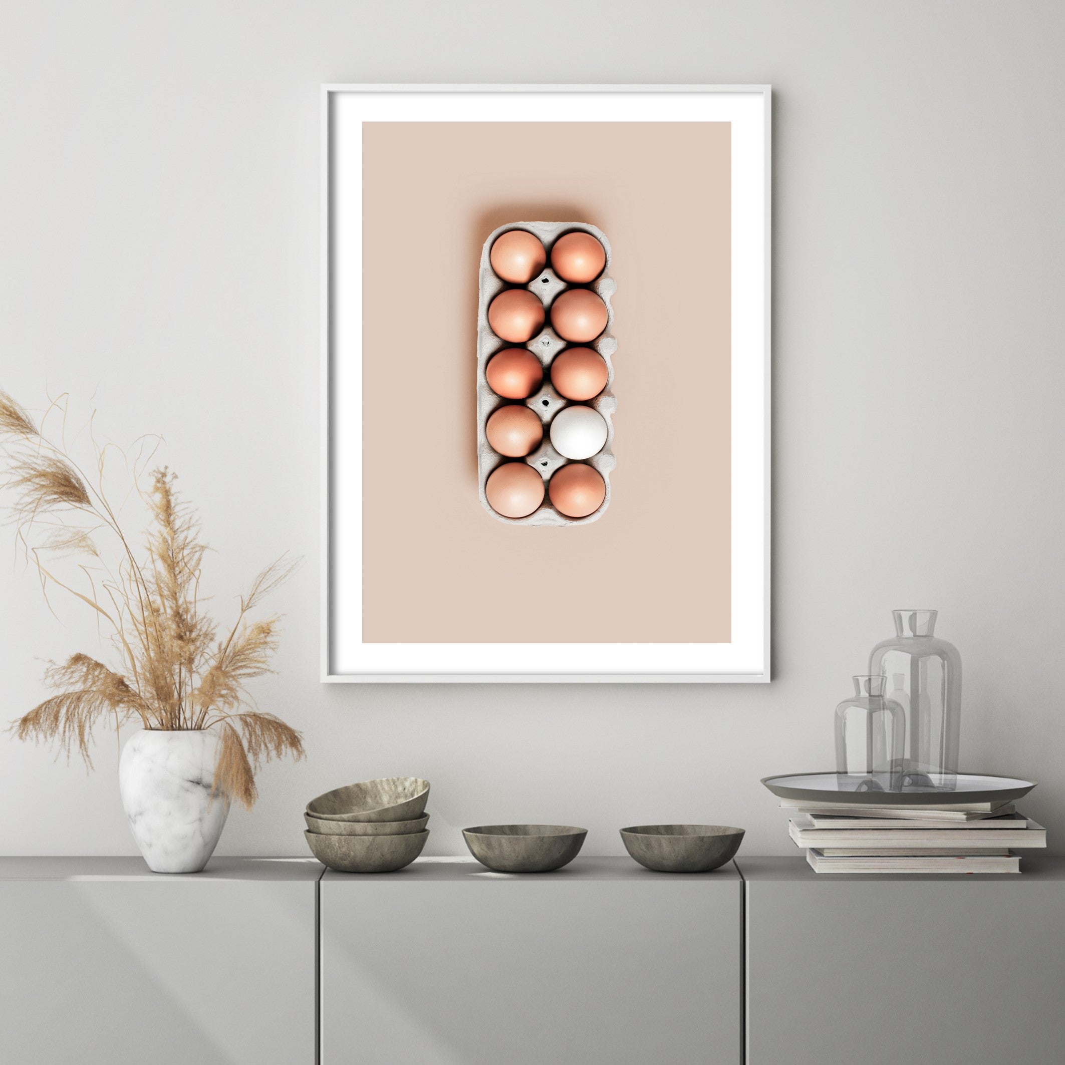 egg tray print poster