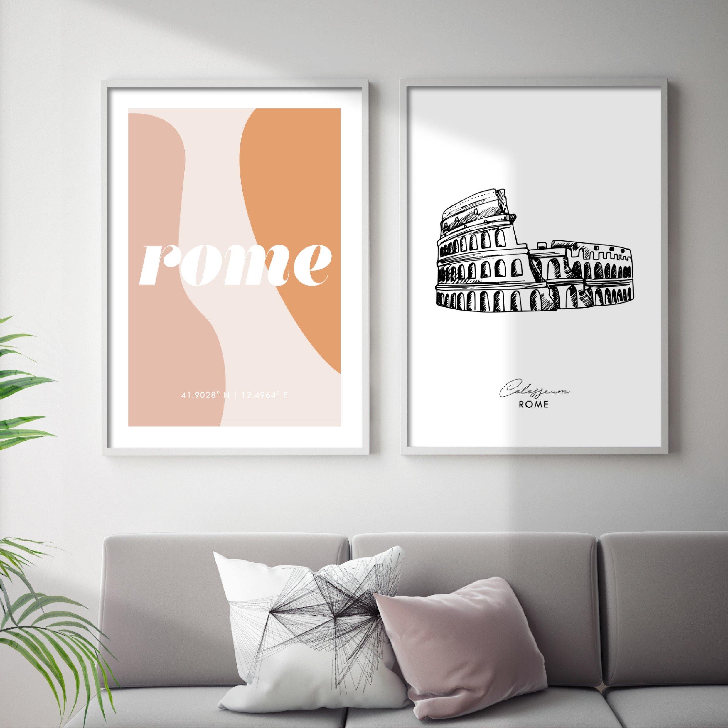 Print poster wall art abstract rome