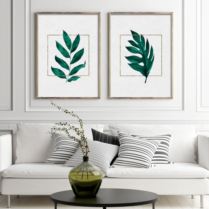 Print poster wall art leaf layers 1