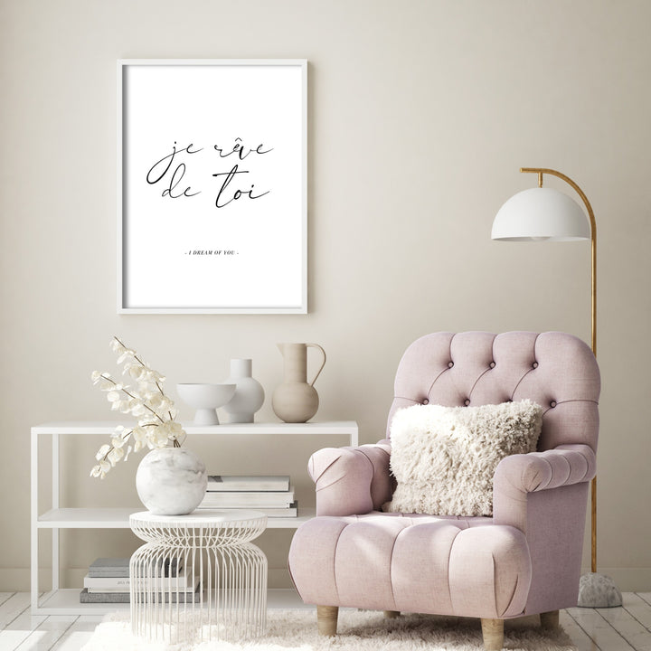 I dream of you print poster