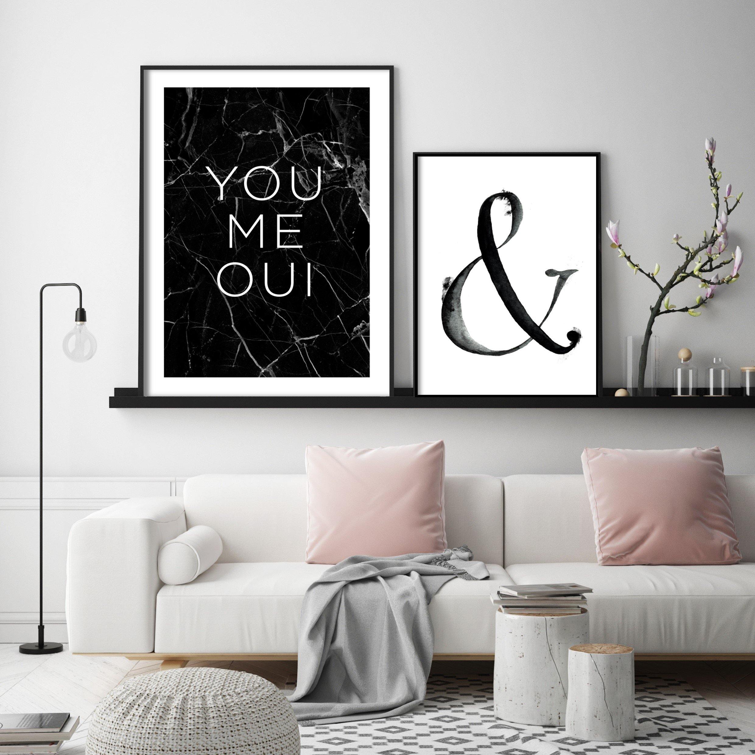 Print poster wall art you me oui