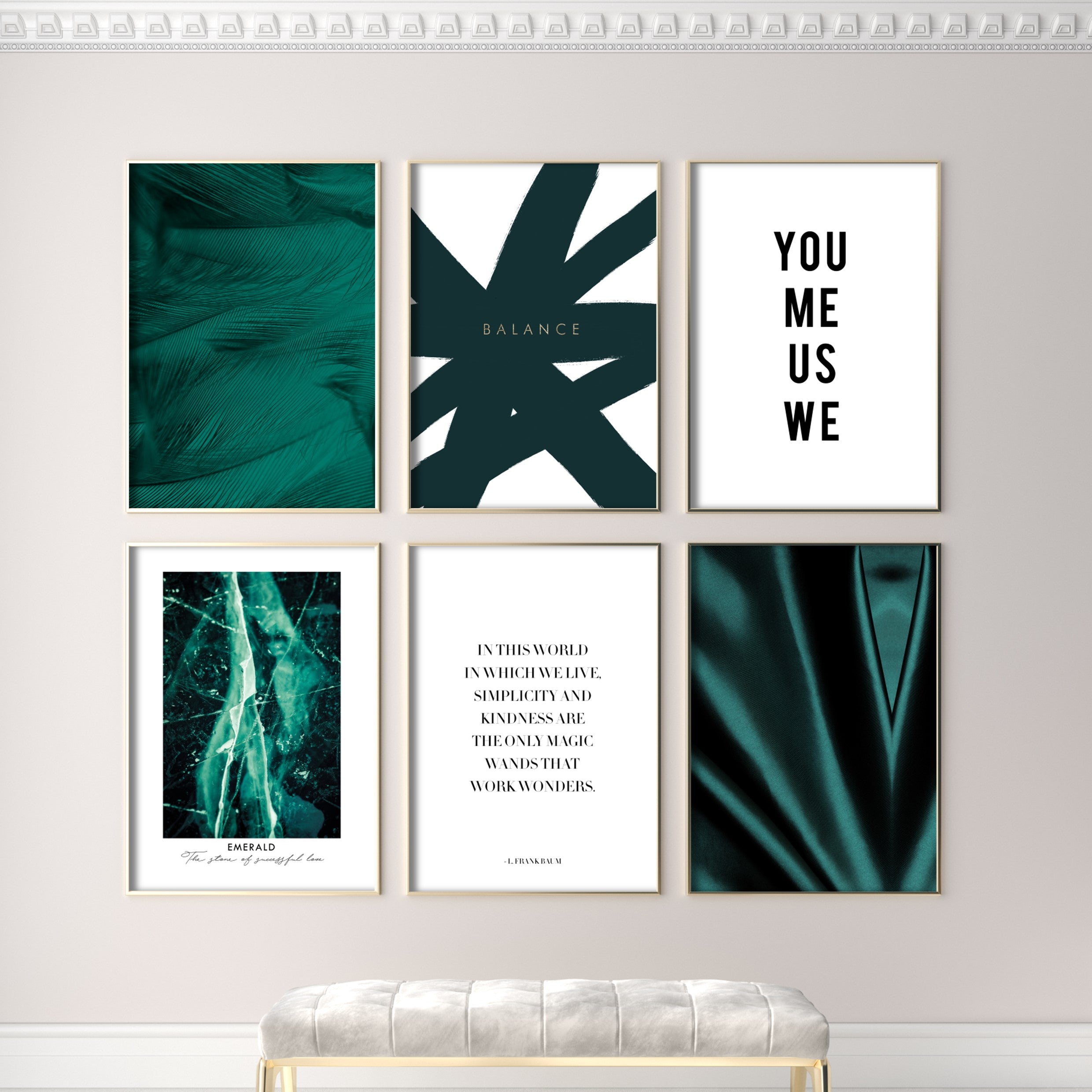 Print poster wall art emerald