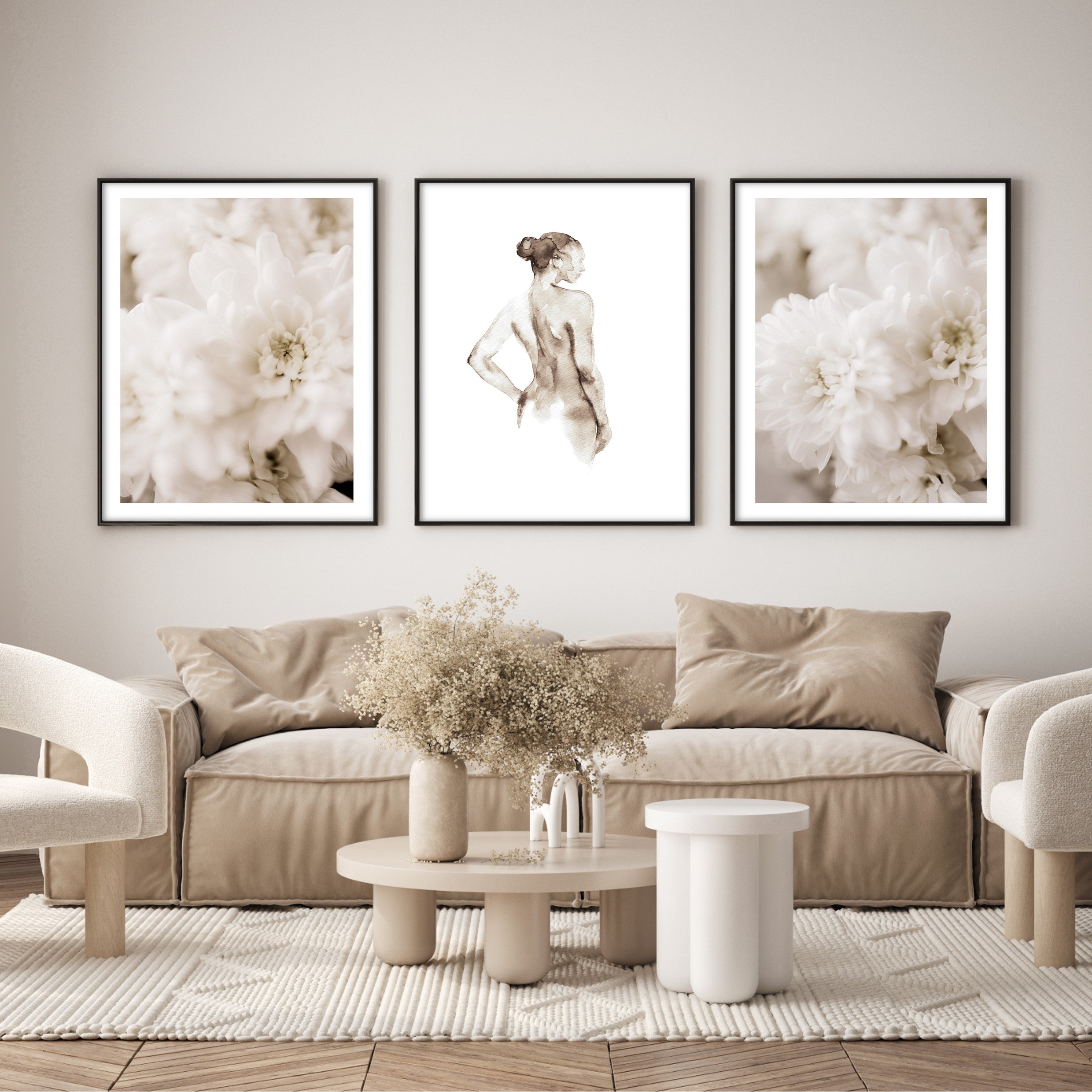 petal blur wall art