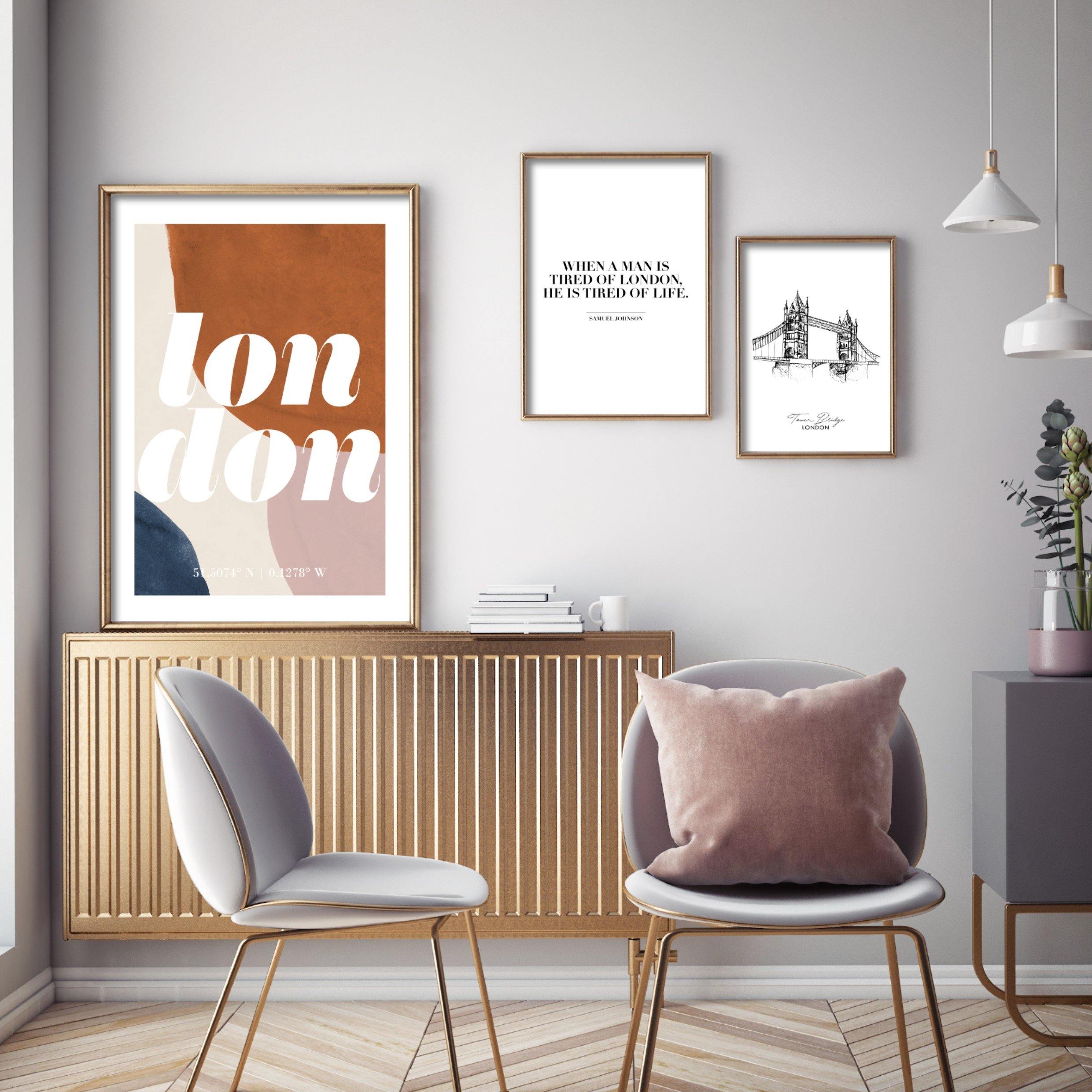 Print poster wall art abstract london