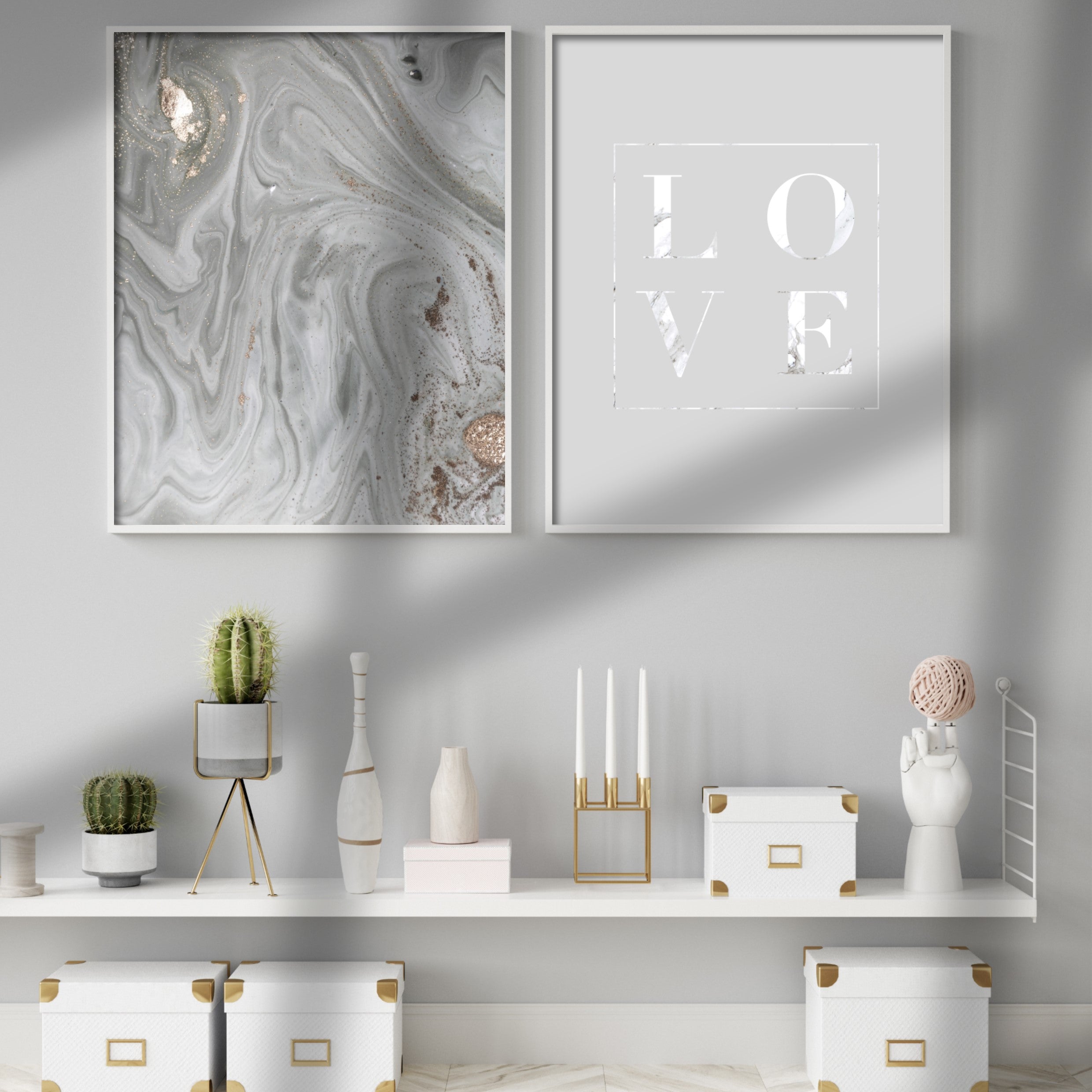 Print poster wall art love marble