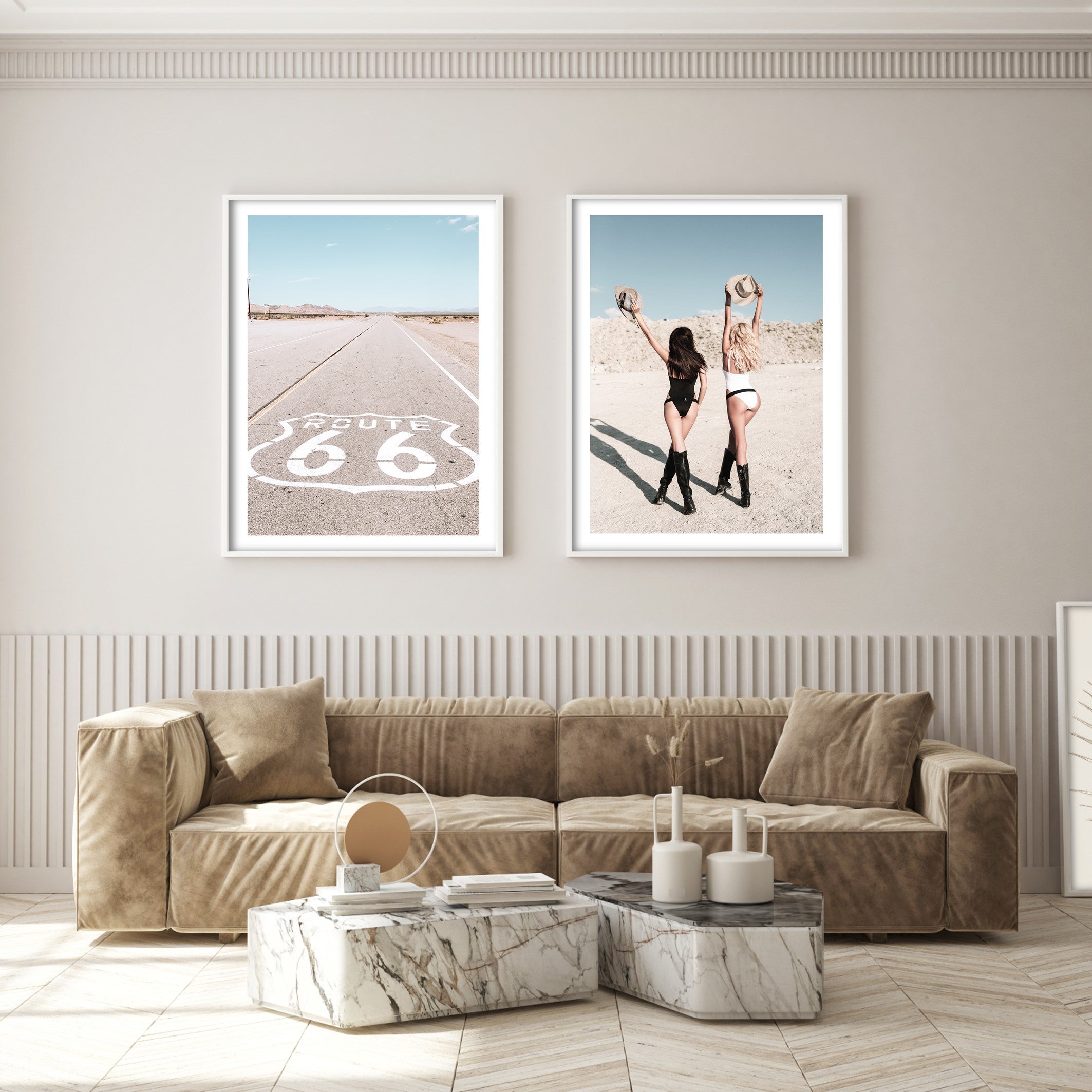 desert girls poster print