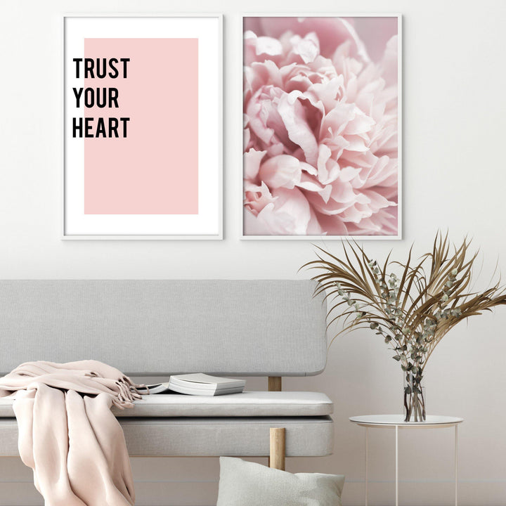 Print poster wall art trust your heart