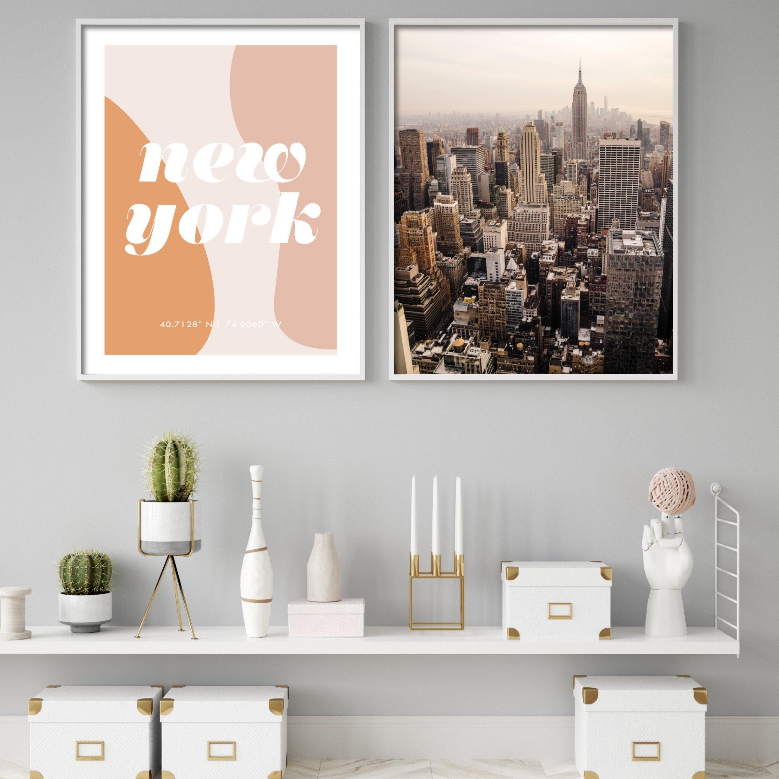 Print poster wall art abstract new york