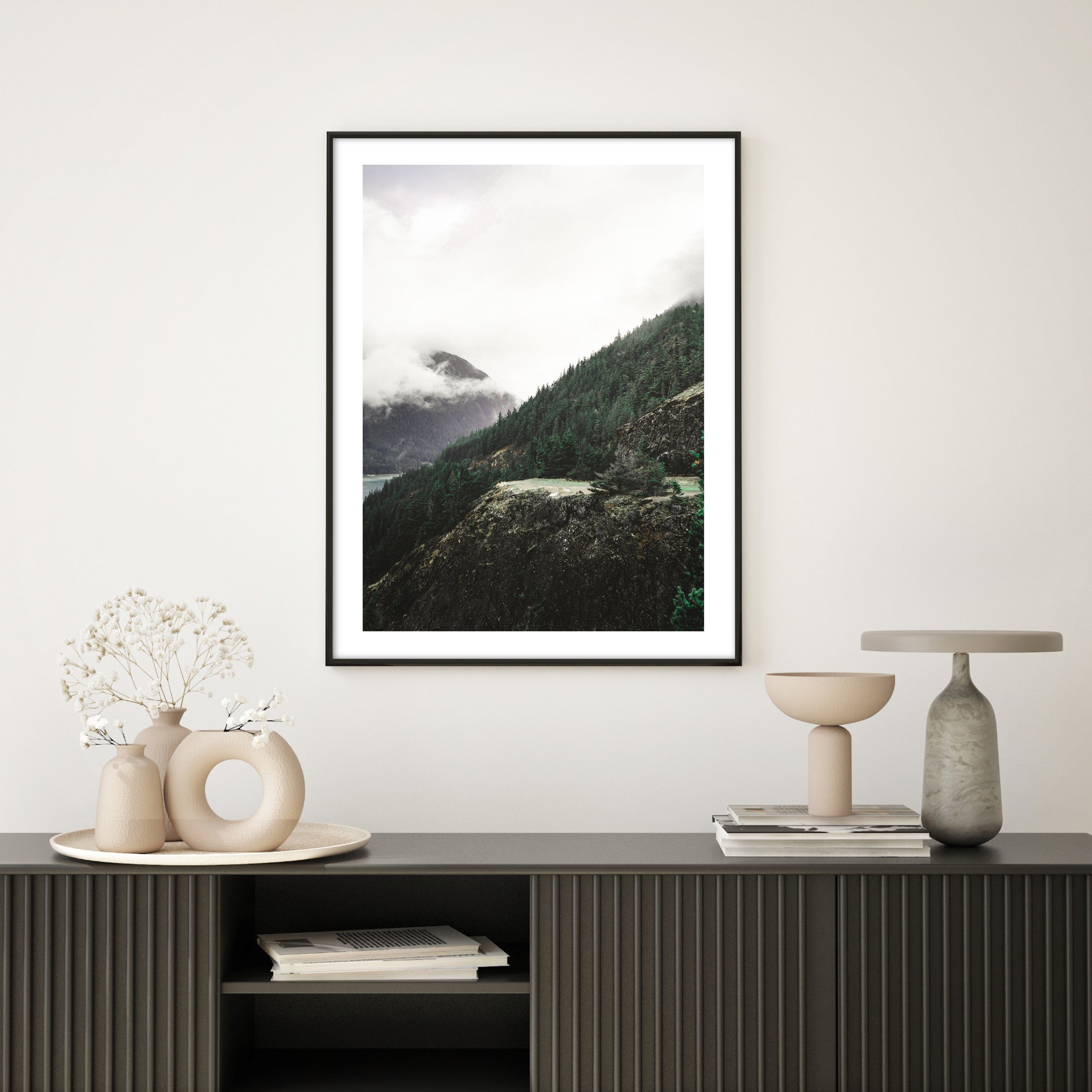 mountain side poster