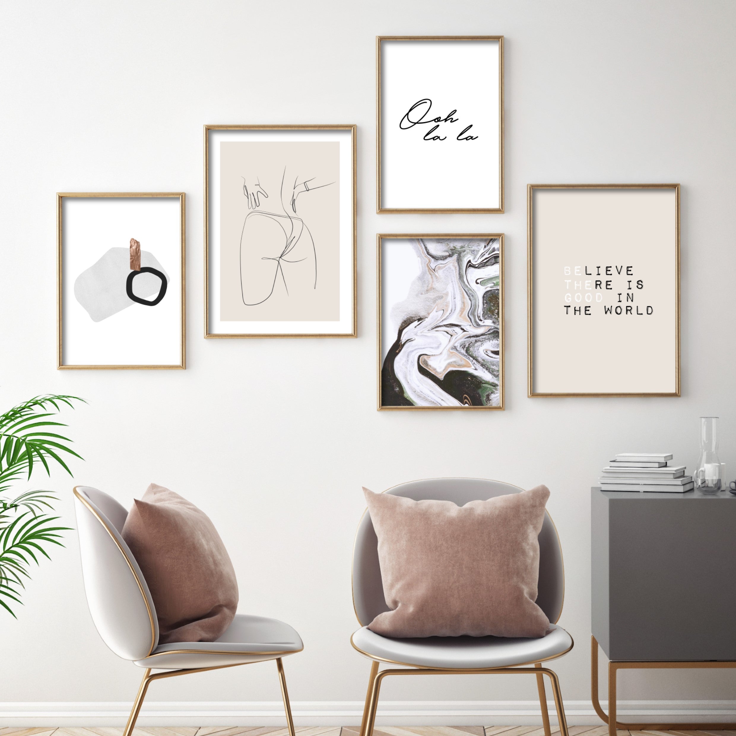 Print poster wall art ooh lala