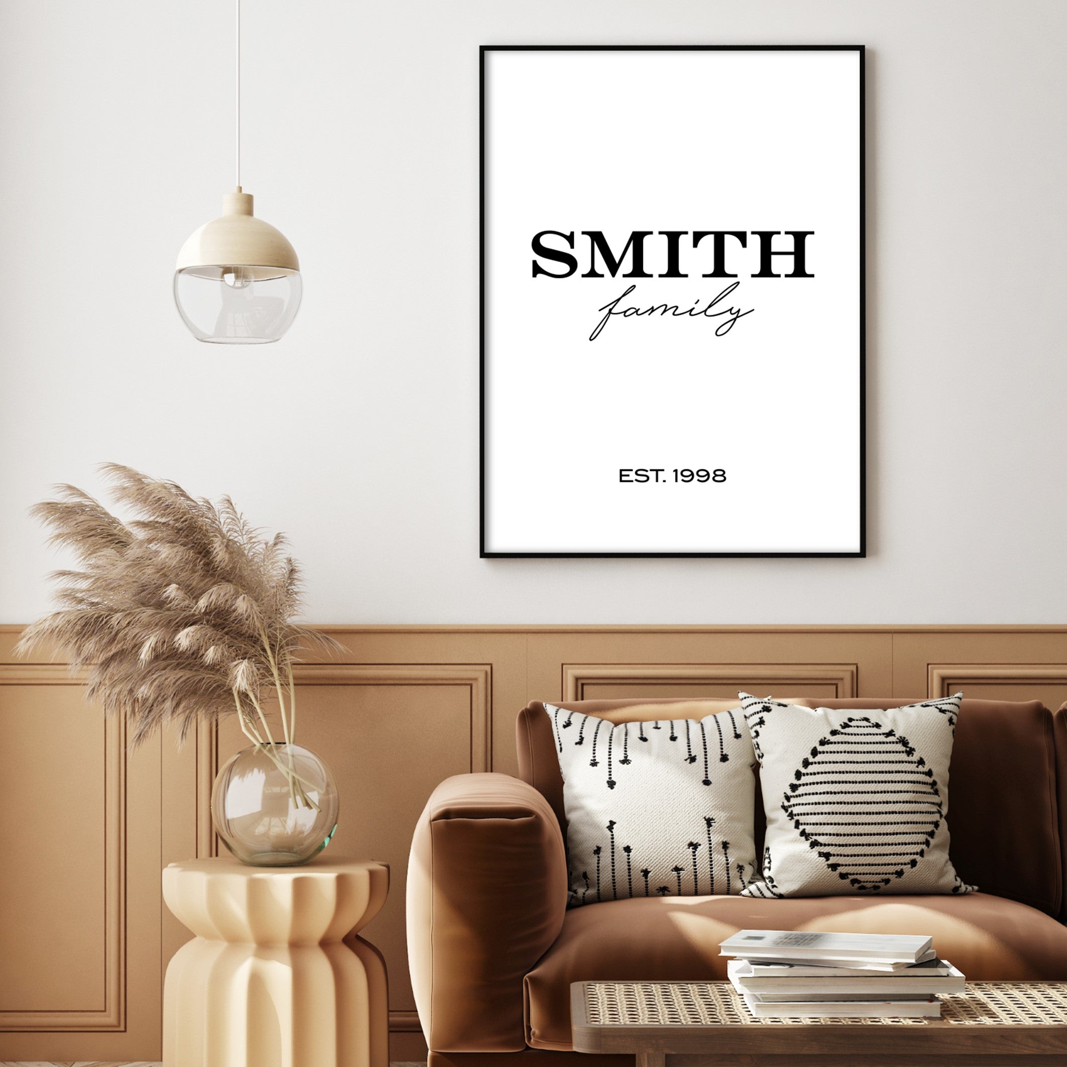 Print poster wall art family name