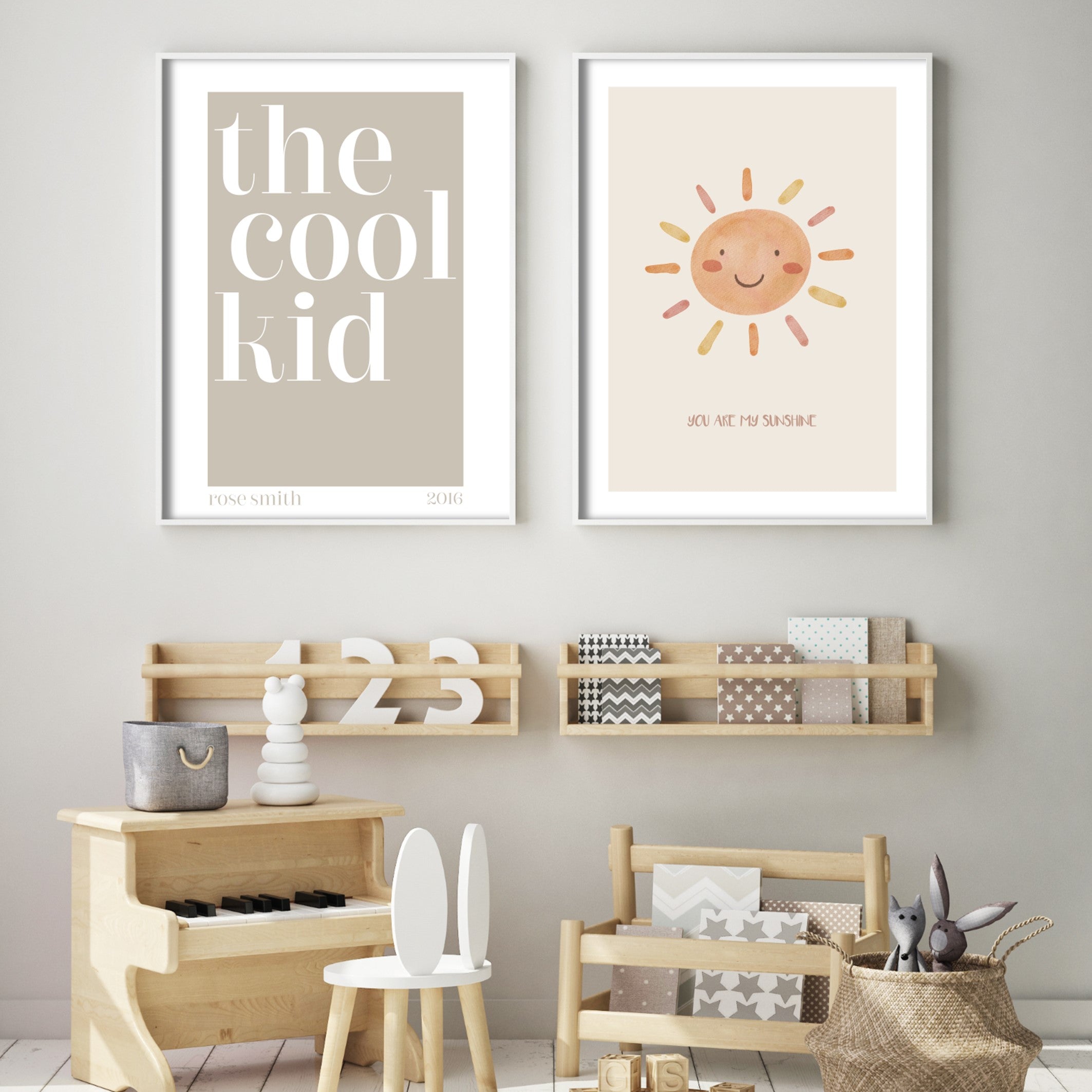 Personalised Cool Kid Typography Poster