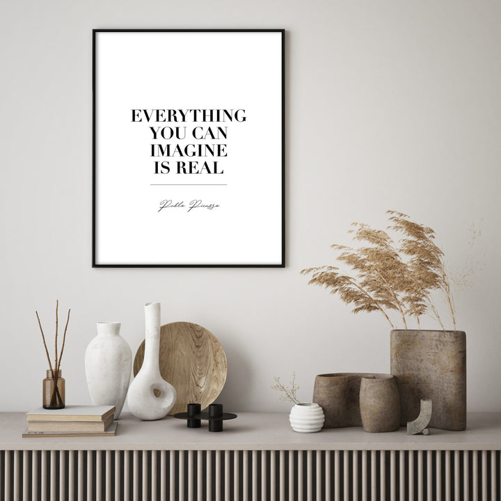 everything you can imagine is real wall art in modern living room