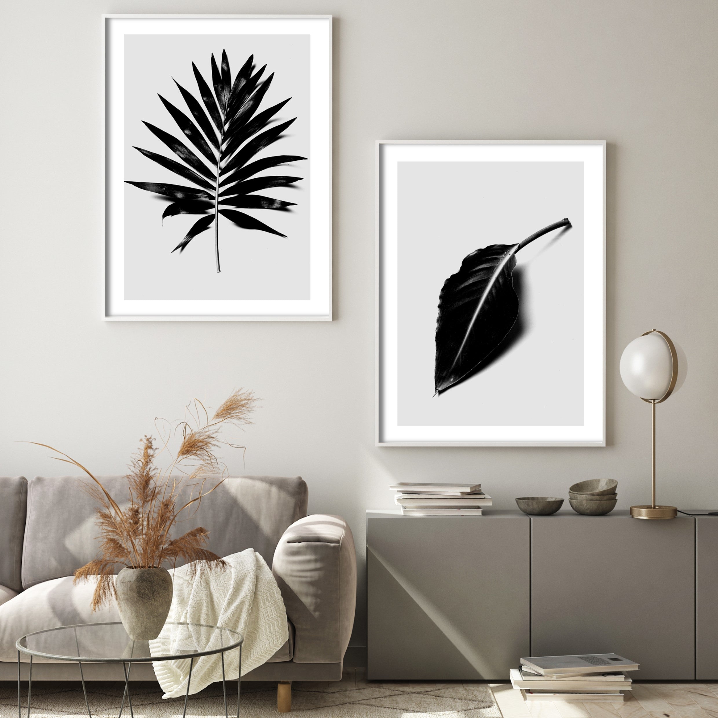 Print poster wall art the black leaf no 2