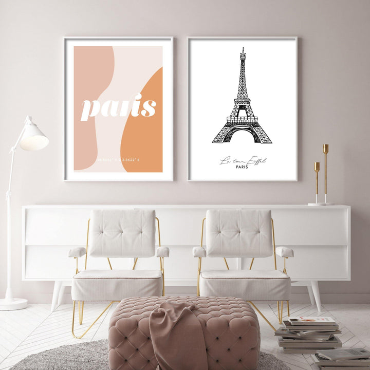 Print poster wall art abstract paris