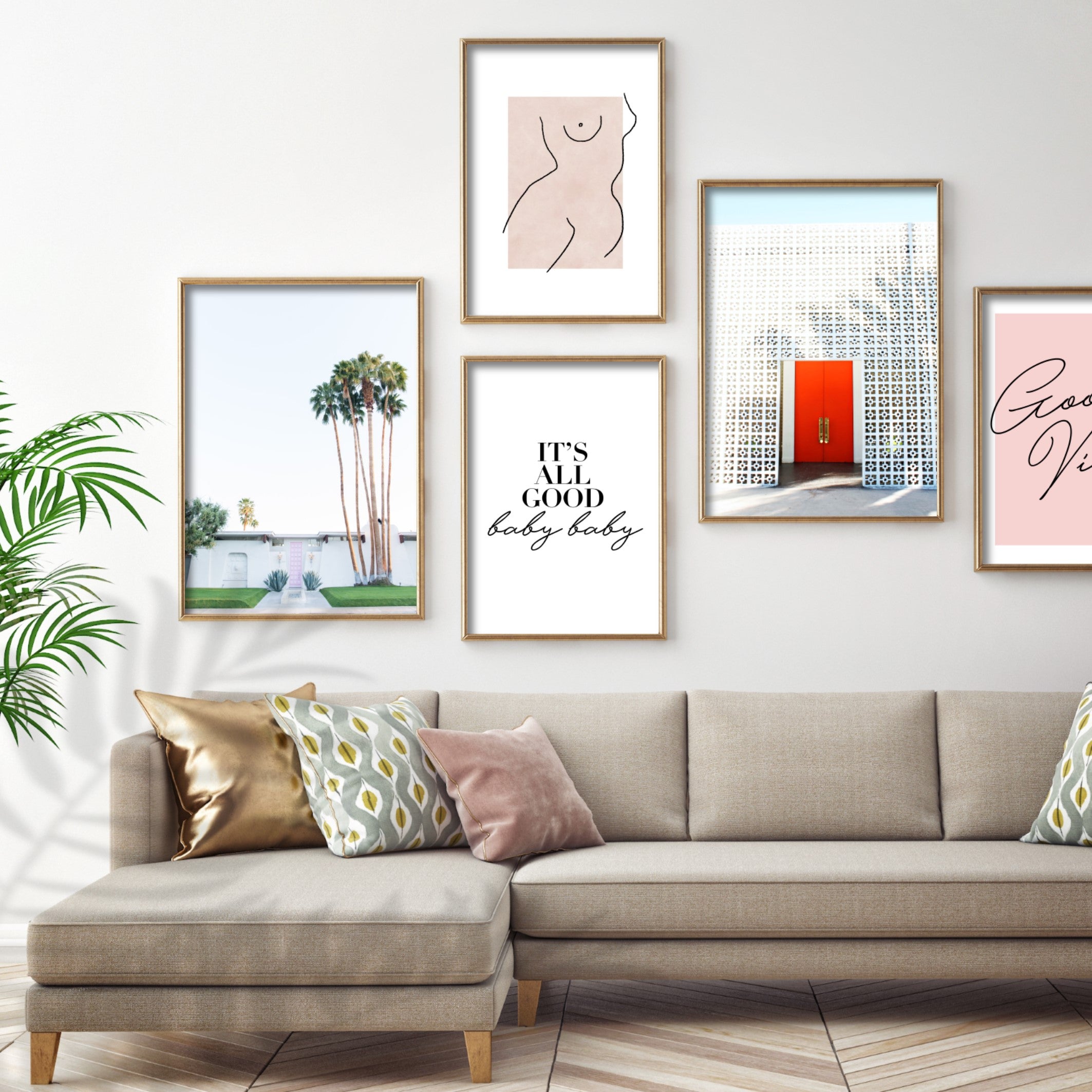 Print poster wall art palm springs 2