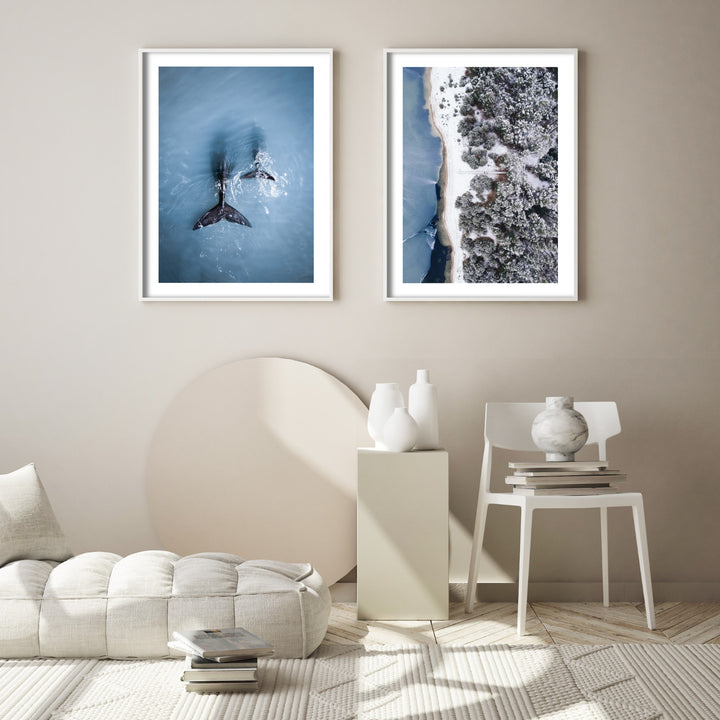 frozen lake poster print