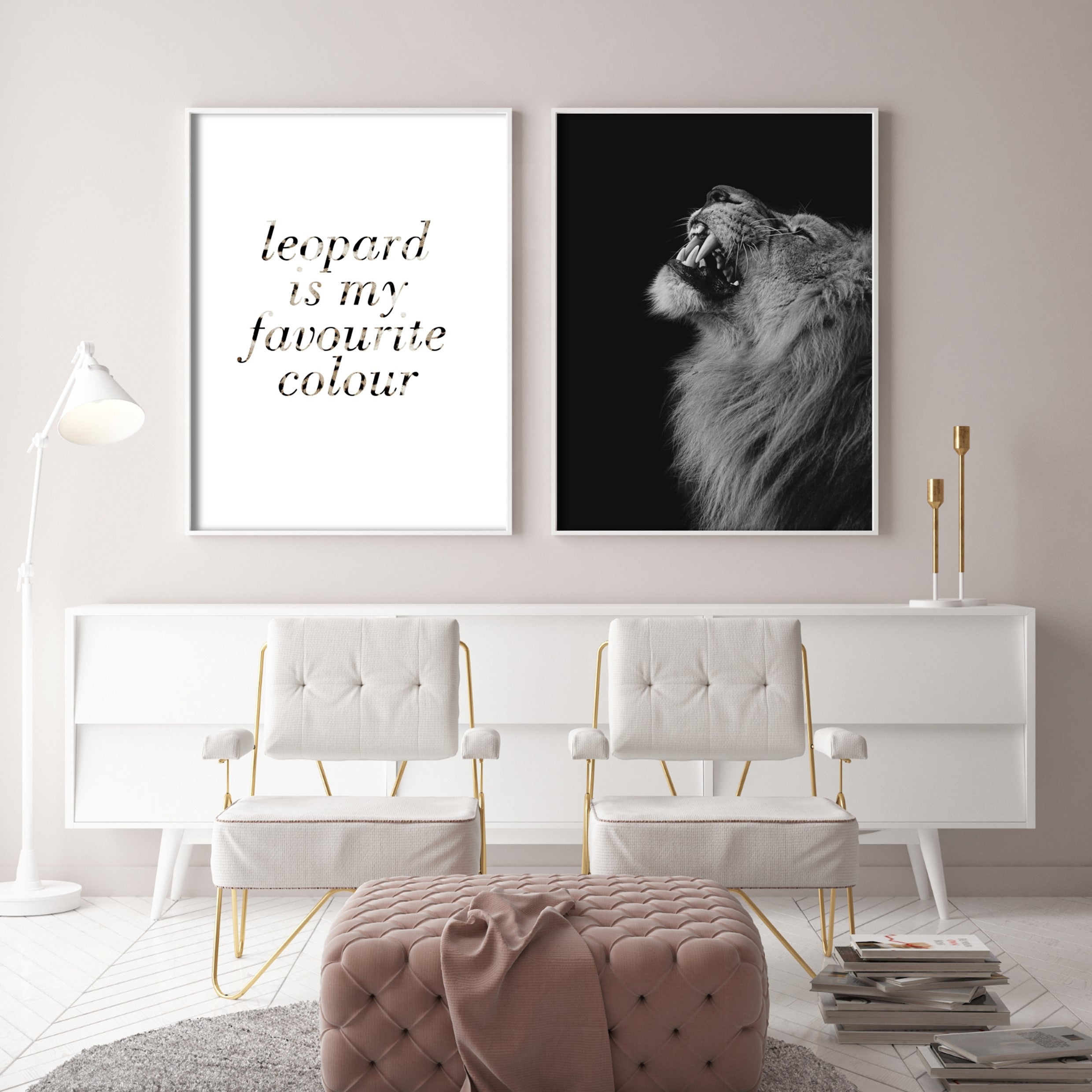 leopard is my favourite colour print poster