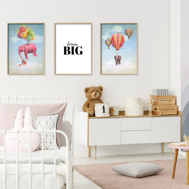 Print poster wall art elephant in the sky 2