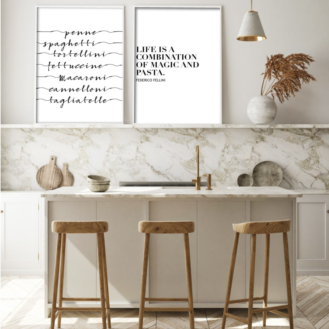 Print poster wall art pasta