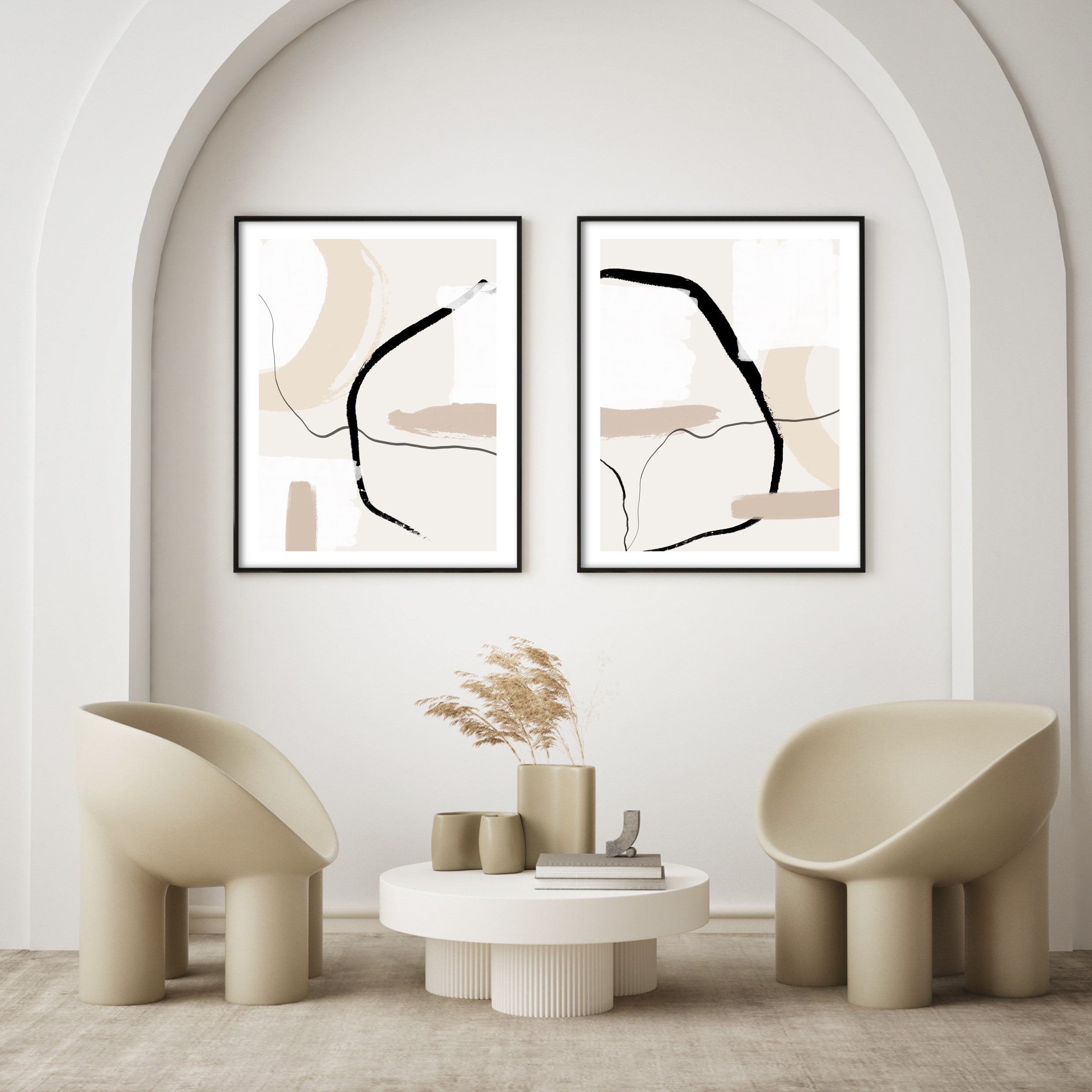 abstractions wall prints