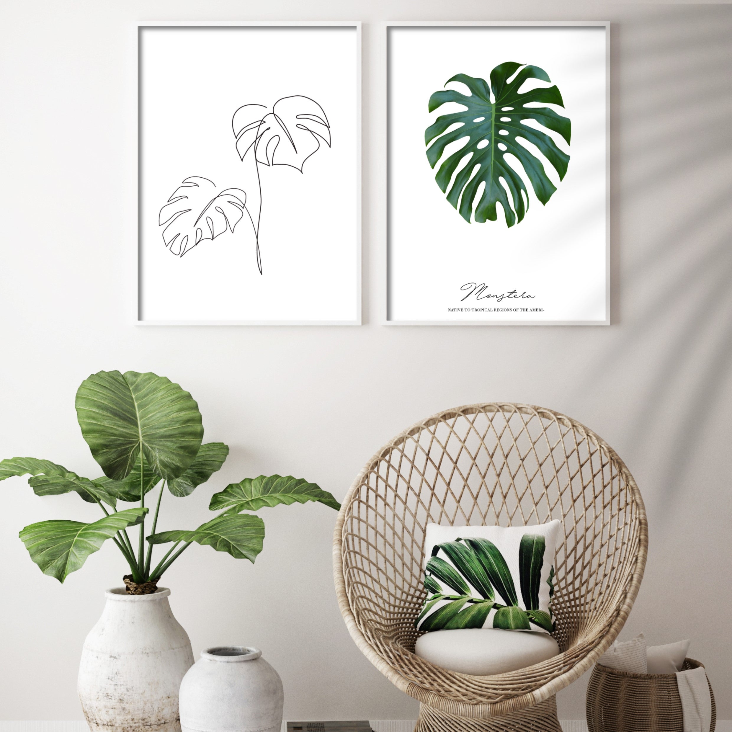 Print poster wall art monstera 1