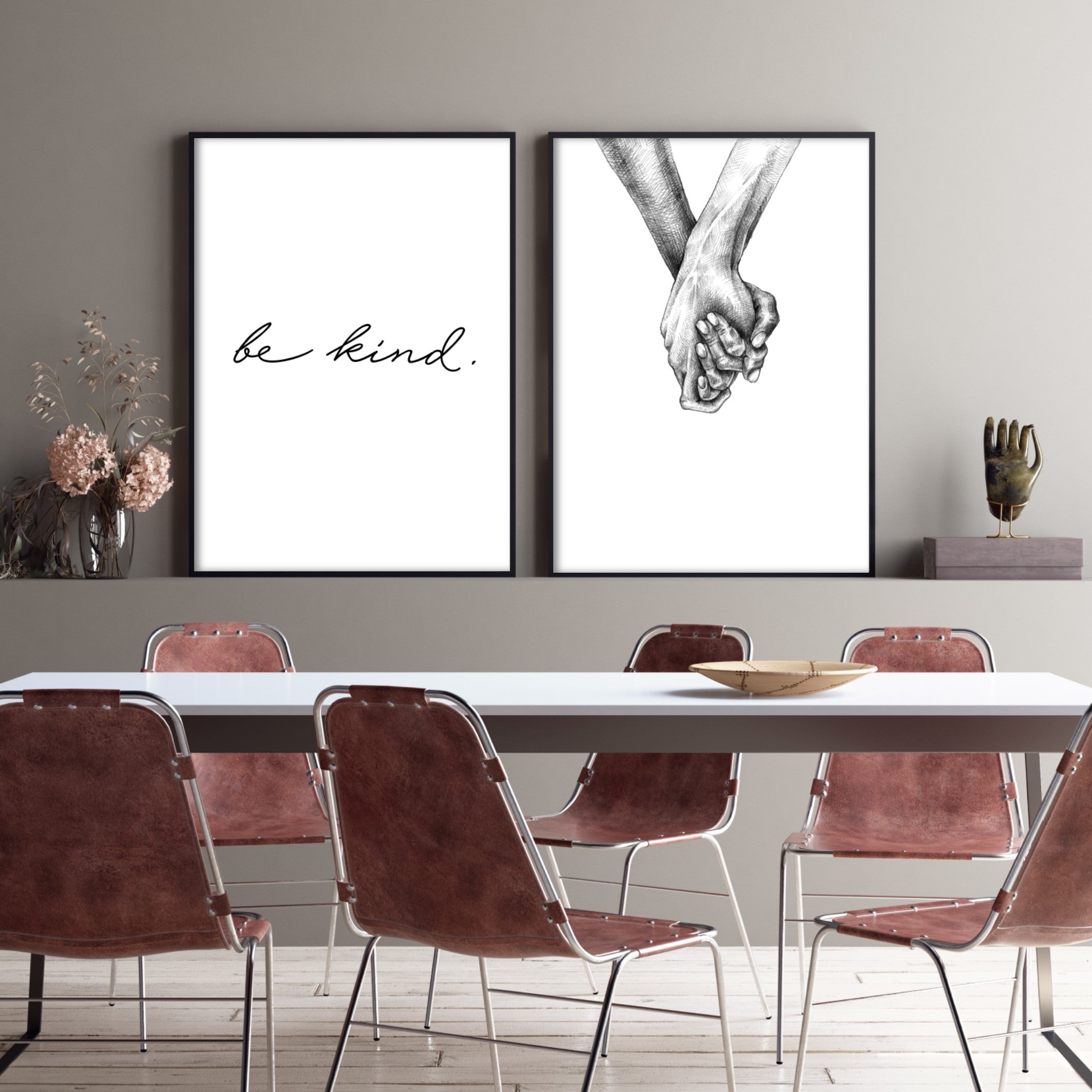 Print poster wall art be kind