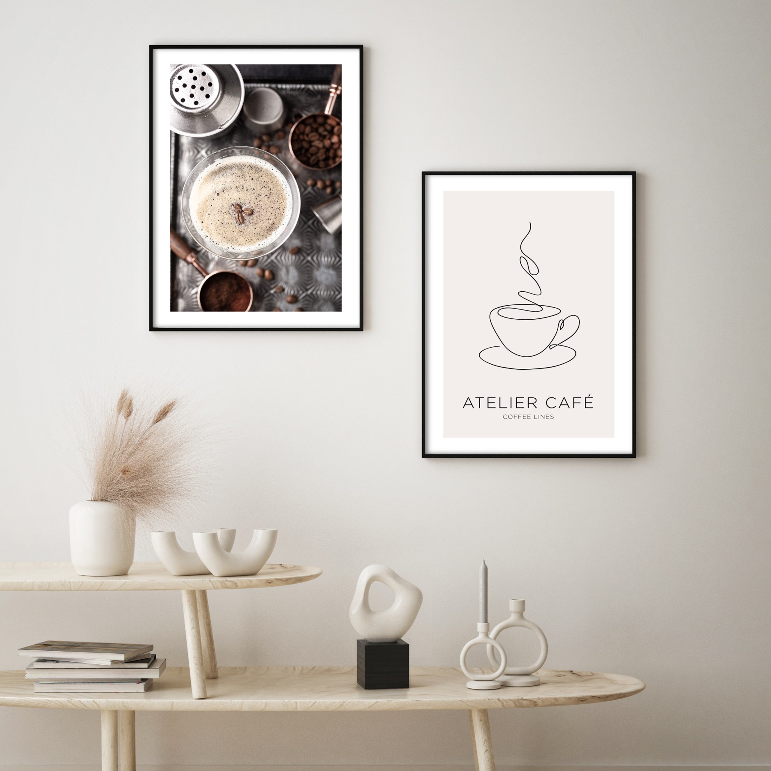 modern coffee wall prints