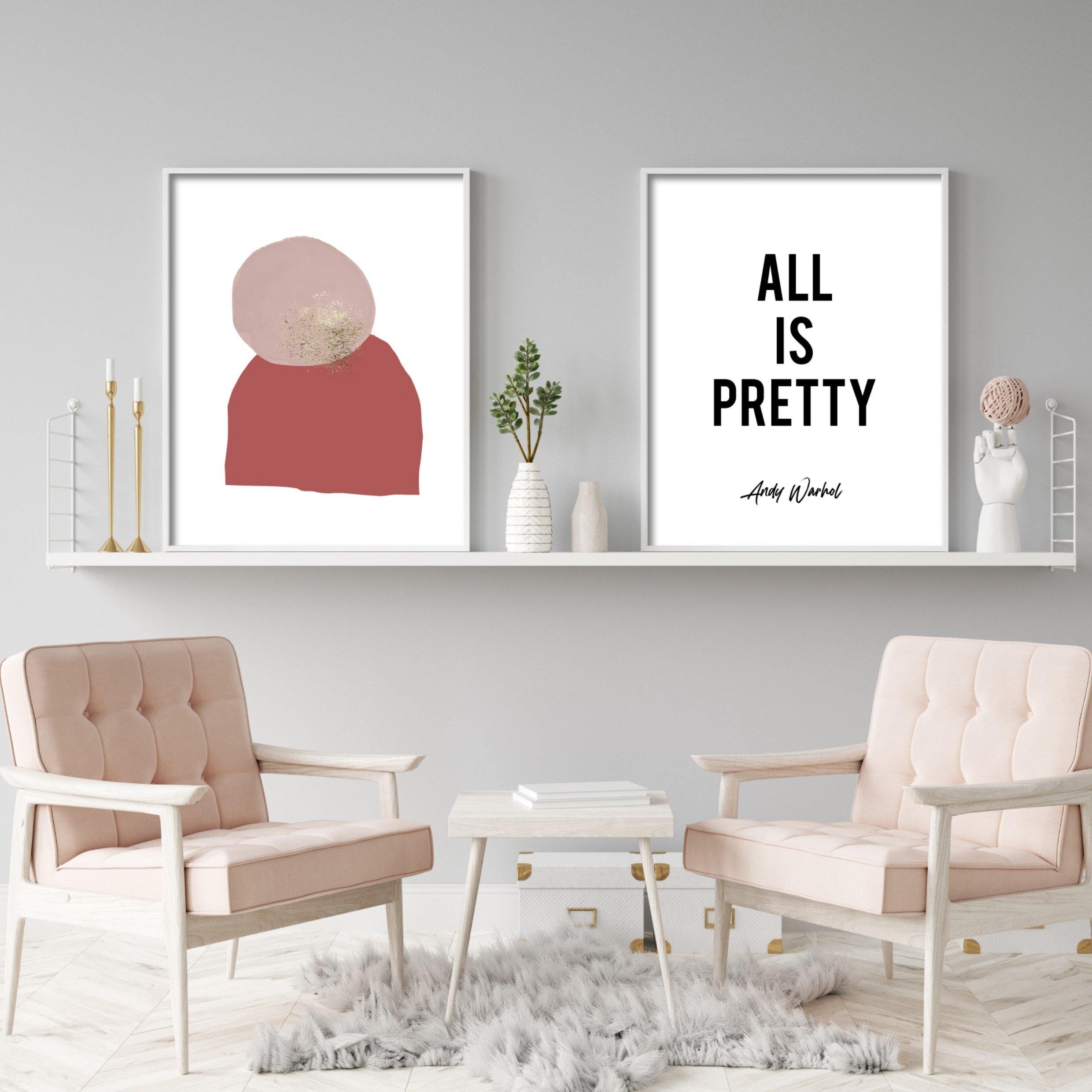 Print poster wall art all is pretty