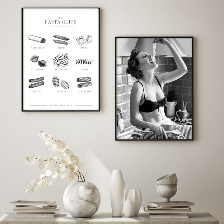 The pasta guide wall art